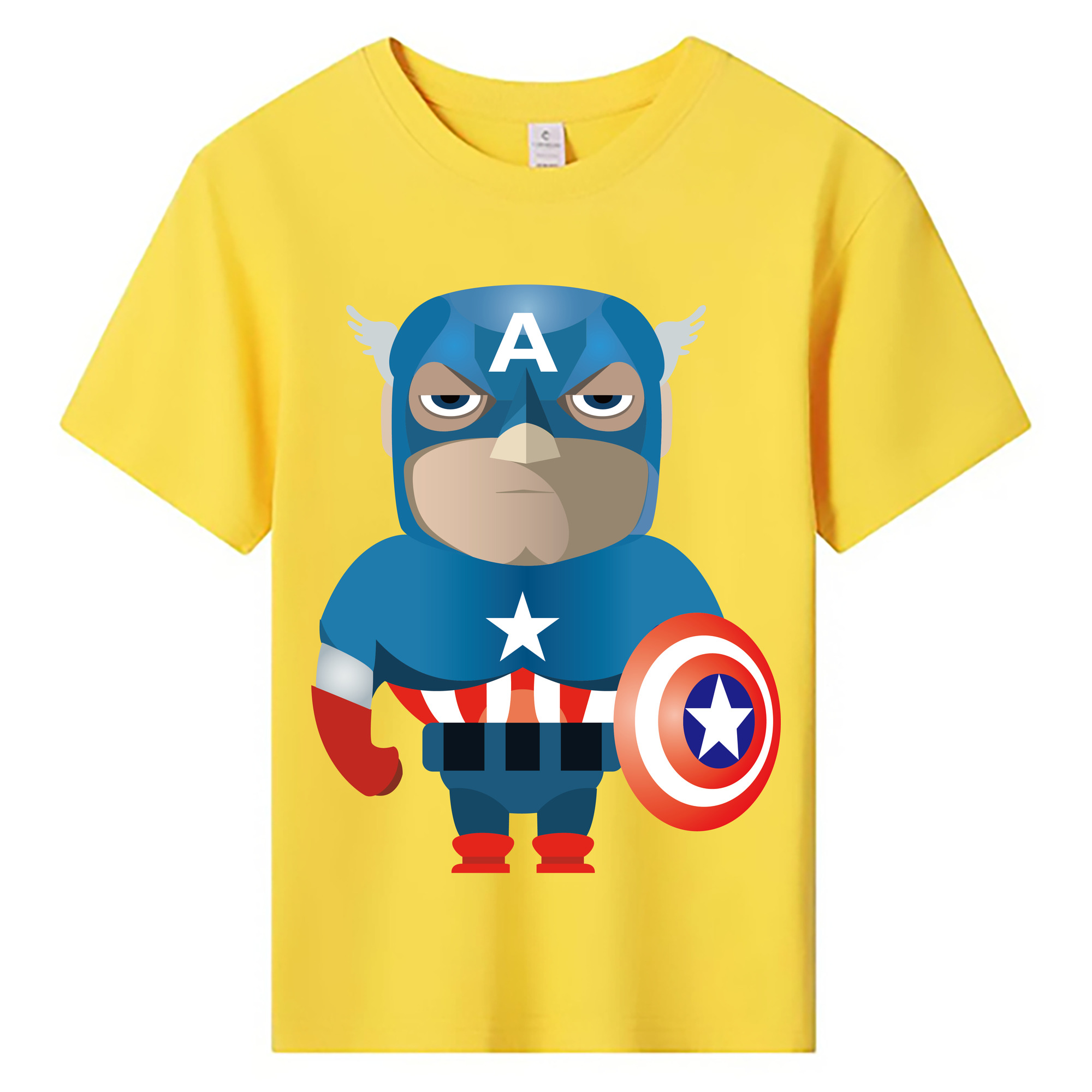 （画像用） アベンジャーズ The Avengers 綿100％キッズTシャツ（フロントプリント）