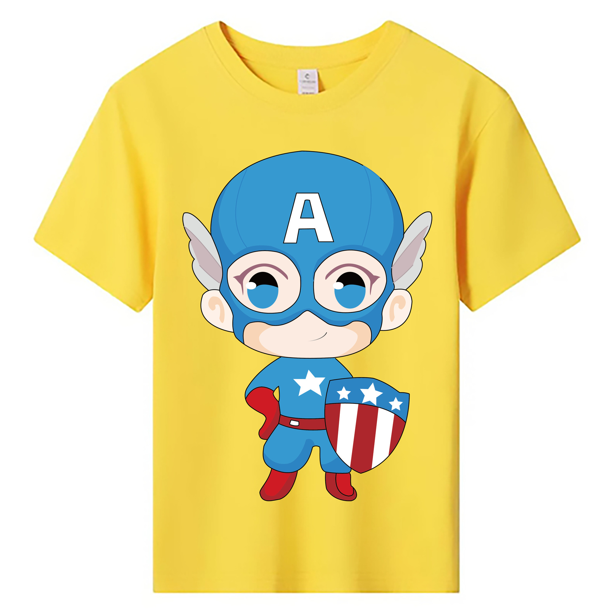 （画像用） アベンジャーズ The Avengers 綿100％キッズTシャツ（フロントプリント）
