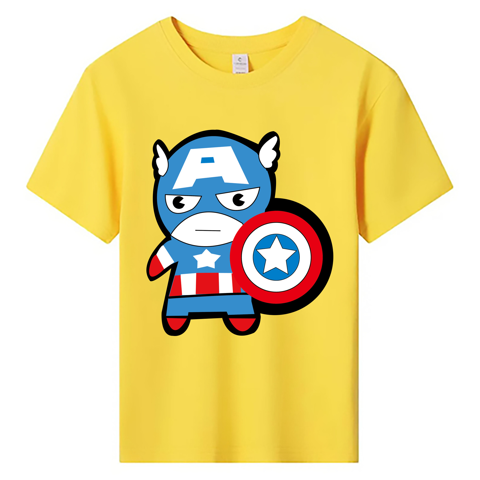 （画像用） アベンジャーズ The Avengers 綿100％キッズTシャツ（フロントプリント）