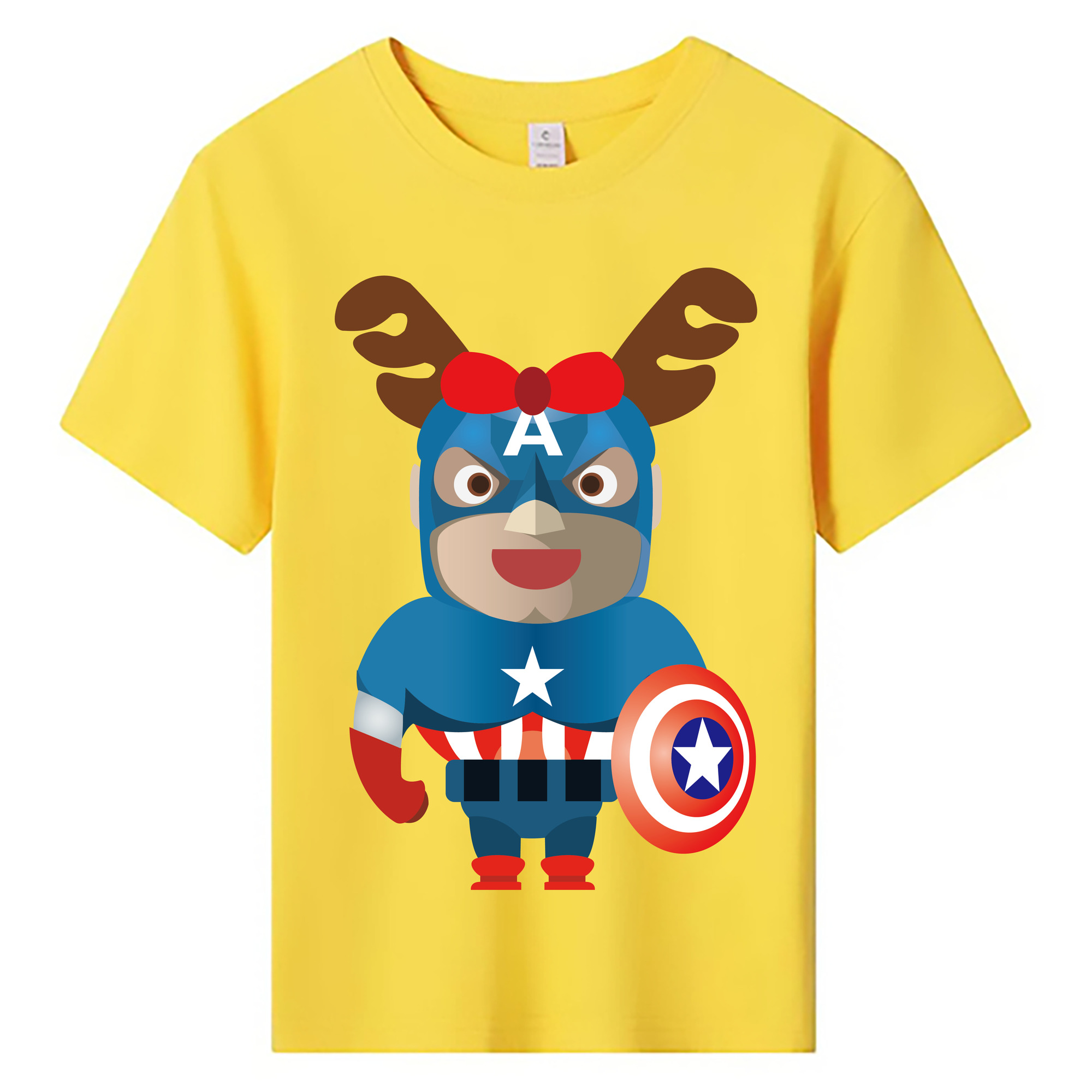 （画像用） アベンジャーズ The Avengers 綿100％キッズTシャツ（フロントプリント）