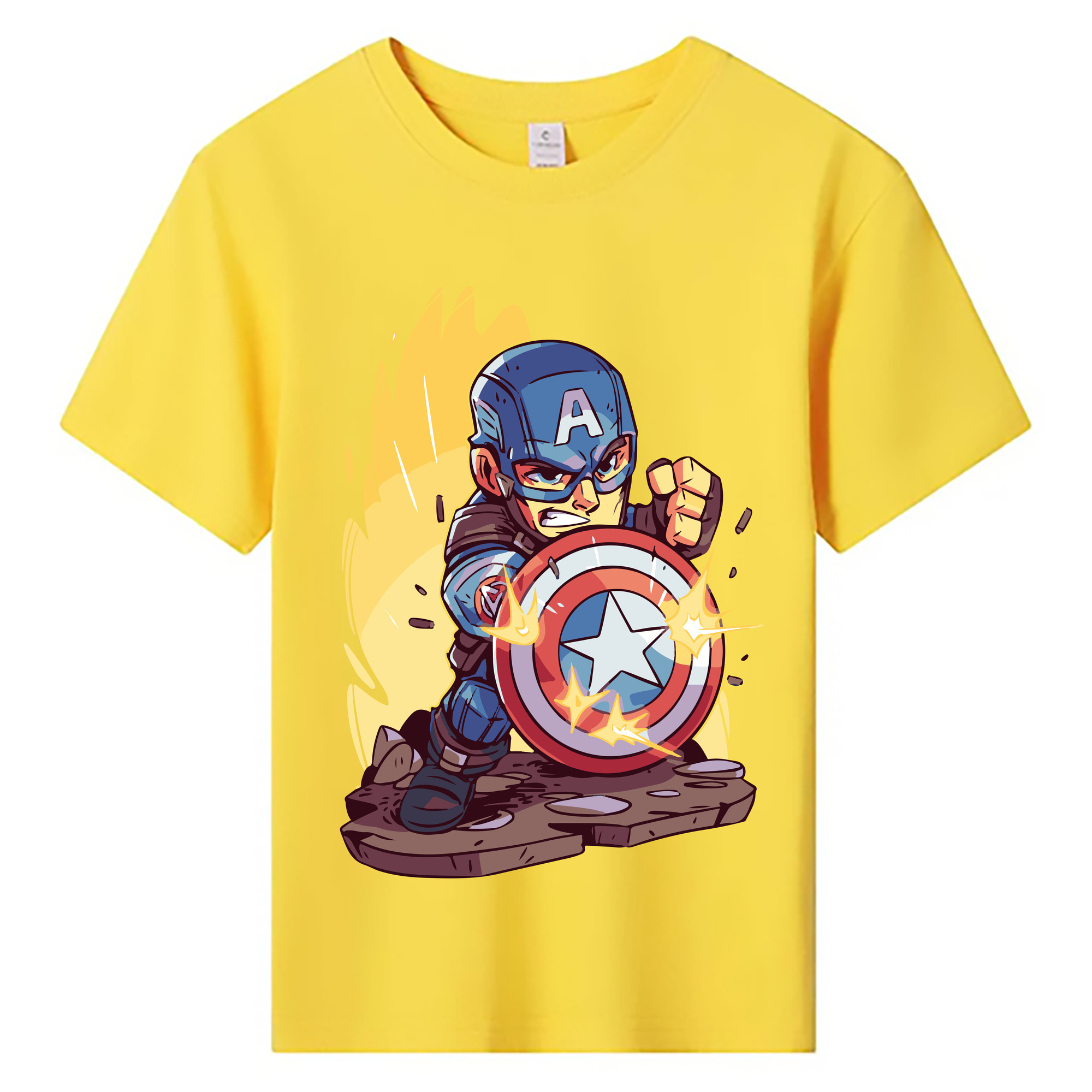 （画像用） アベンジャーズ The Avengers 綿100％キッズTシャツ（フロントプリント）