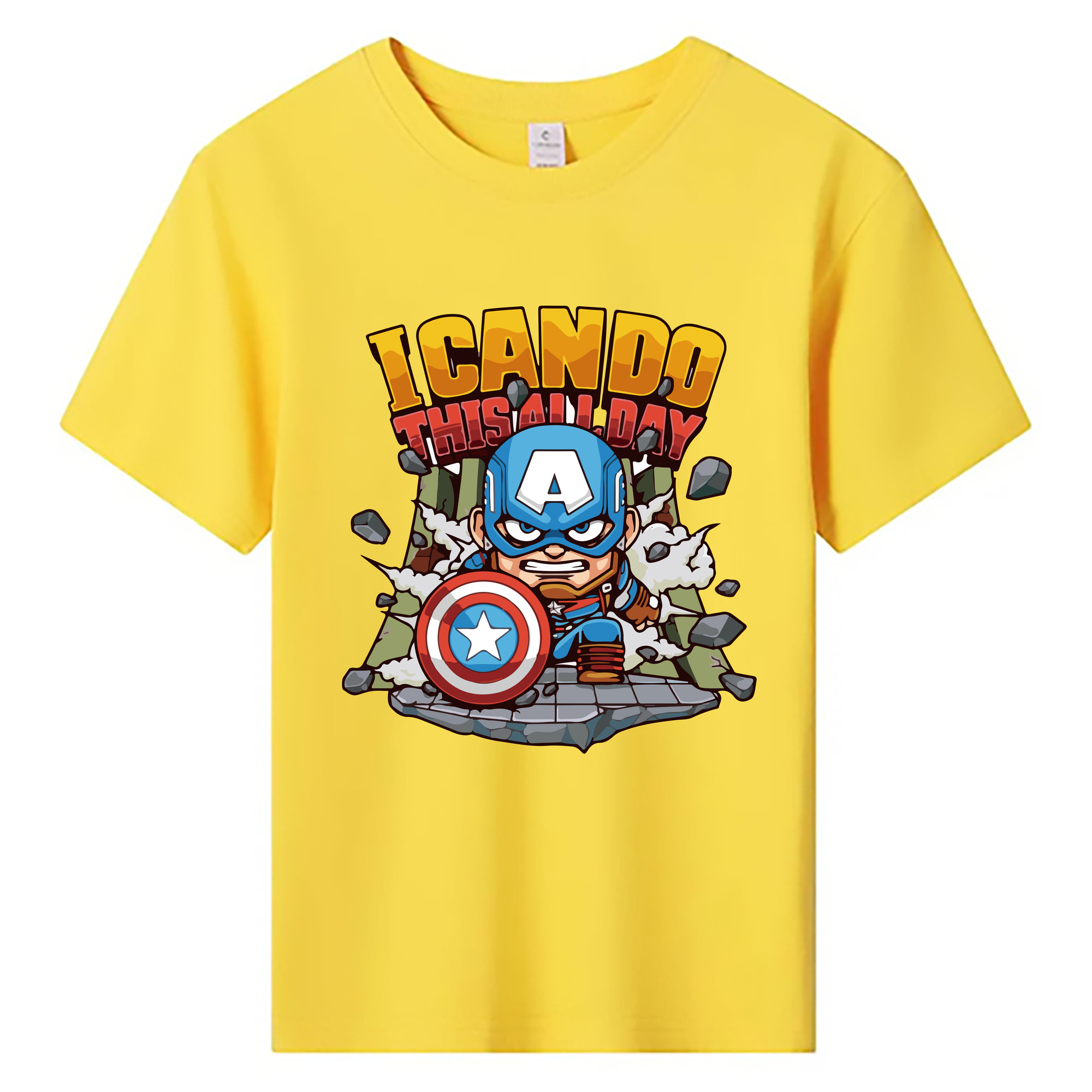（画像用） アベンジャーズ The Avengers 綿100％キッズTシャツ（フロントプリント）