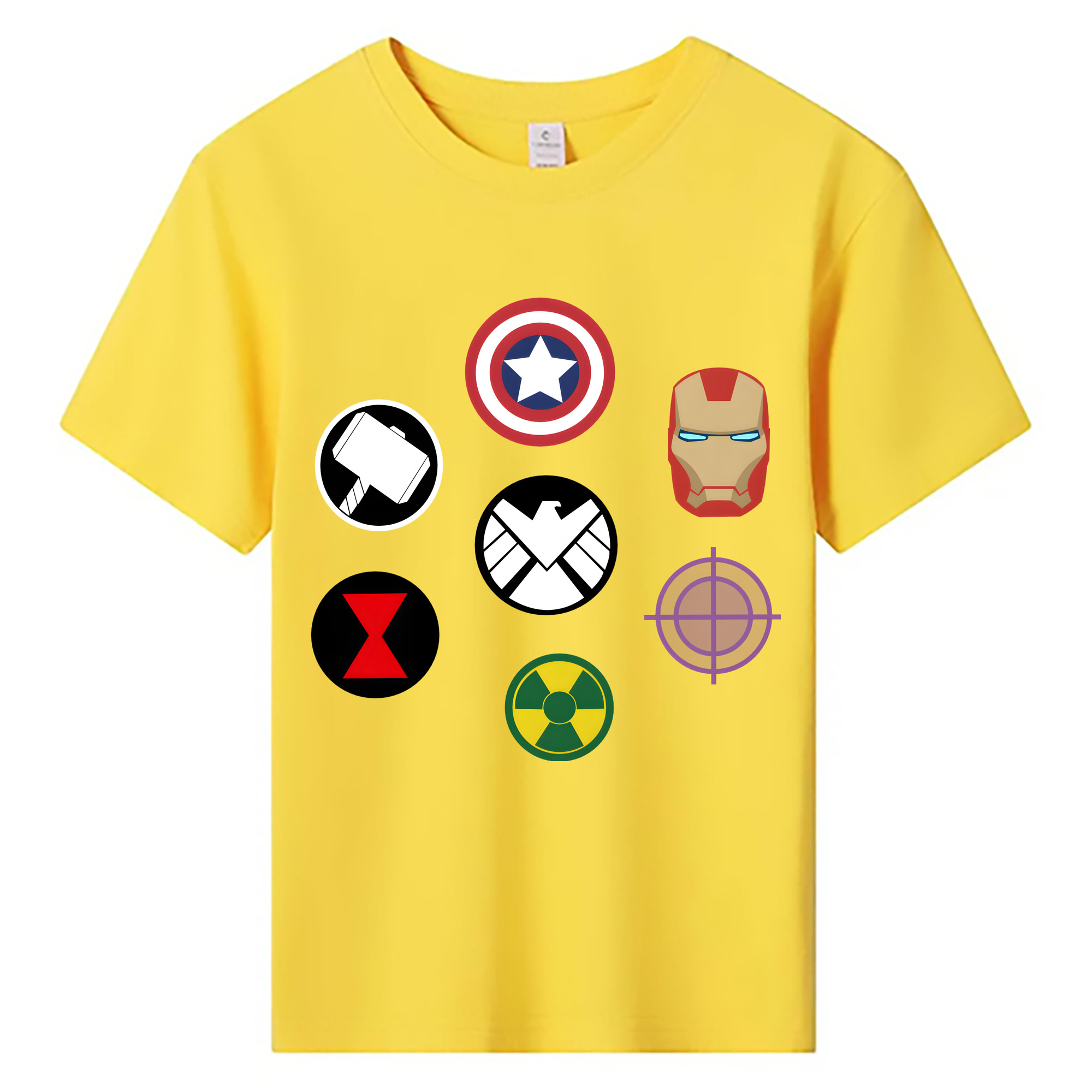 （画像用） アベンジャーズ The Avengers 綿100％キッズTシャツ（フロントプリント）