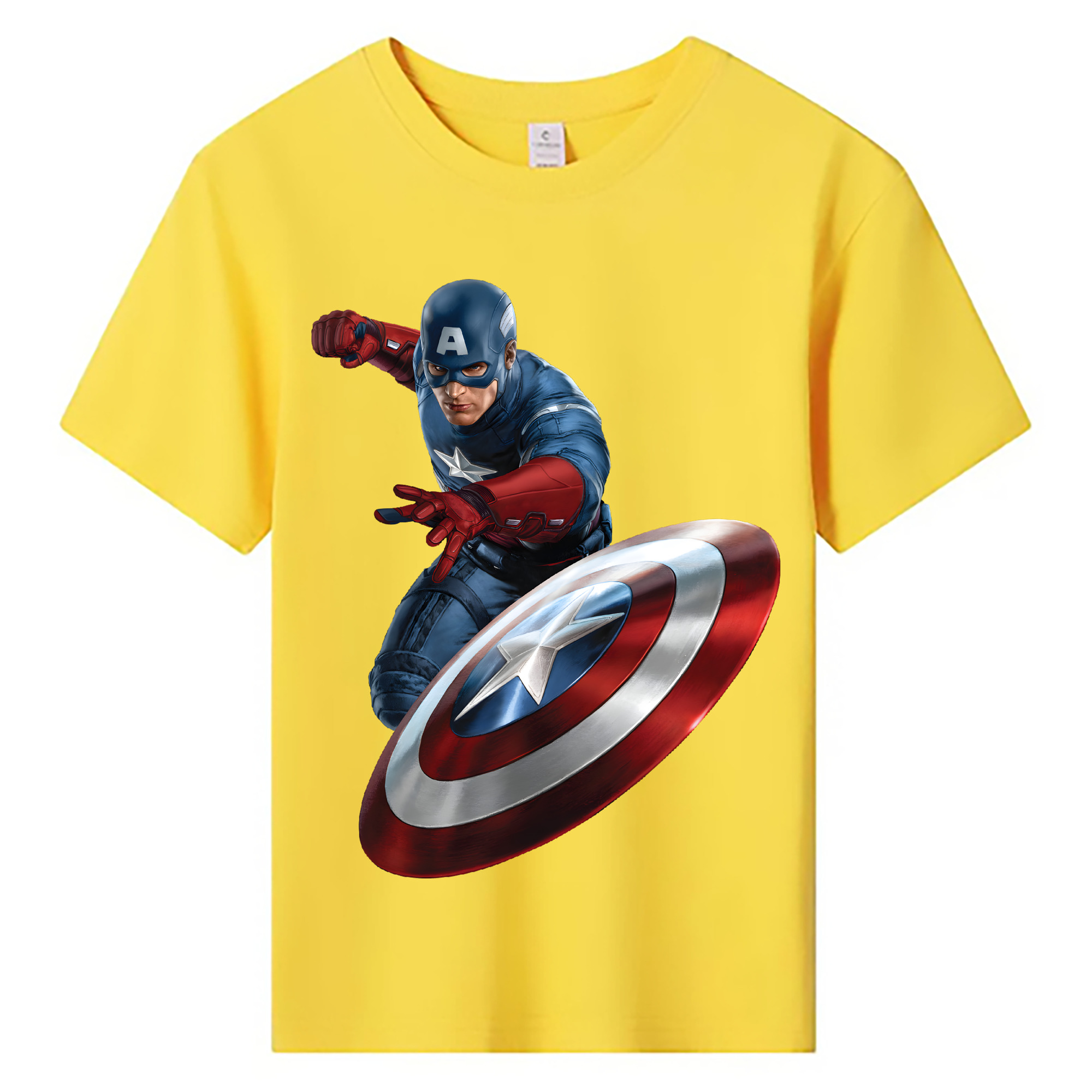 （画像用） アベンジャーズ The Avengers 綿100％キッズTシャツ（フロントプリント）