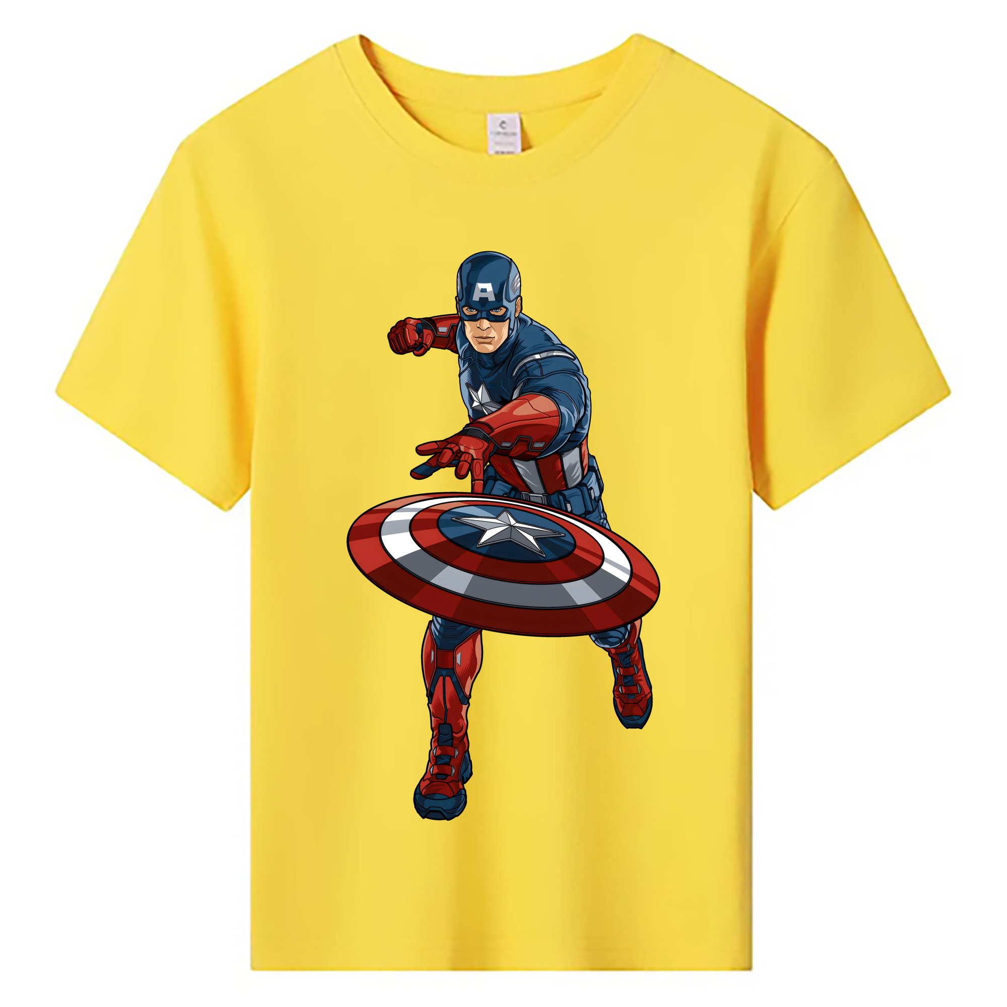 （画像用） アベンジャーズ The Avengers 綿100％キッズTシャツ（フロントプリント）