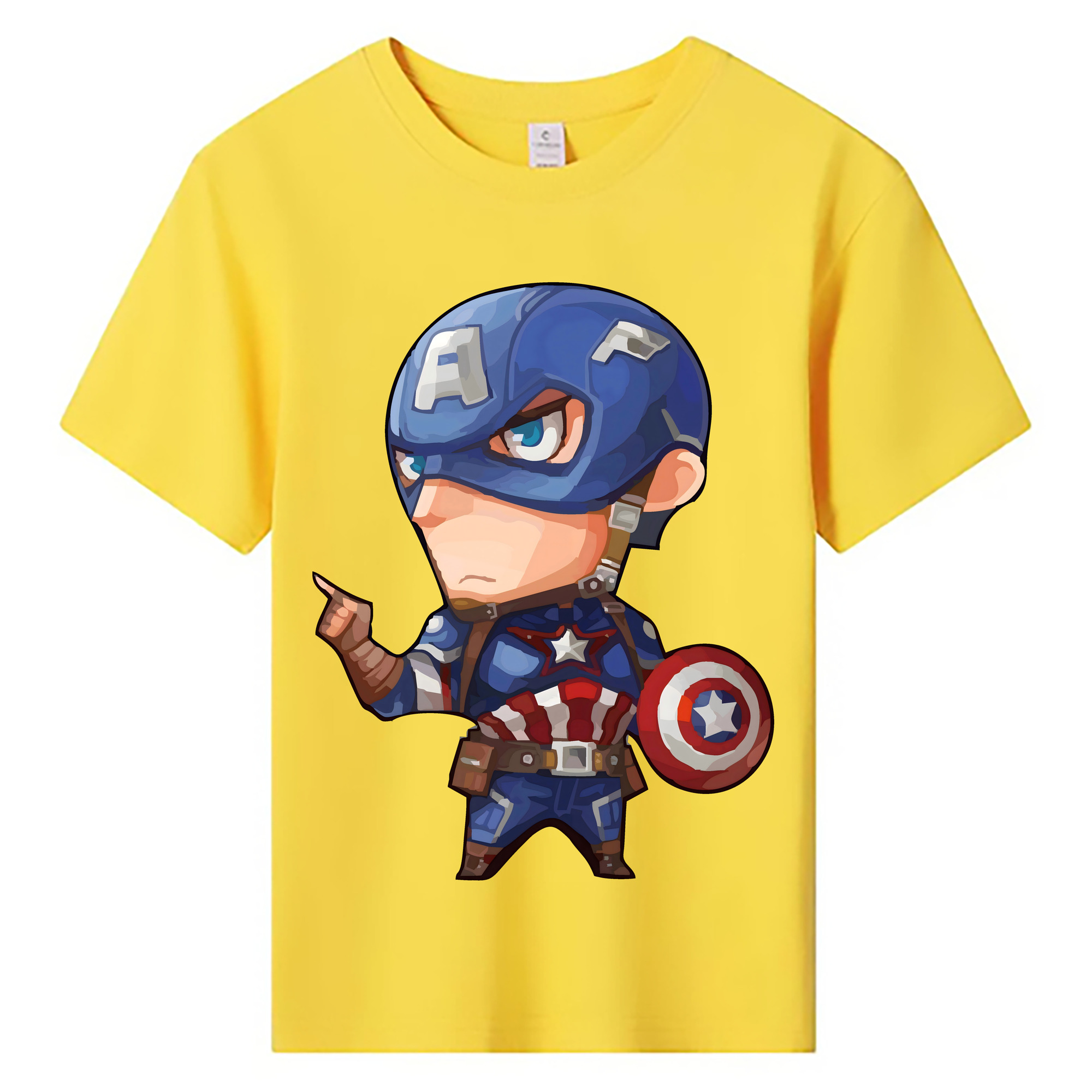 （画像用） アベンジャーズ The Avengers 綿100％キッズTシャツ（フロントプリント）