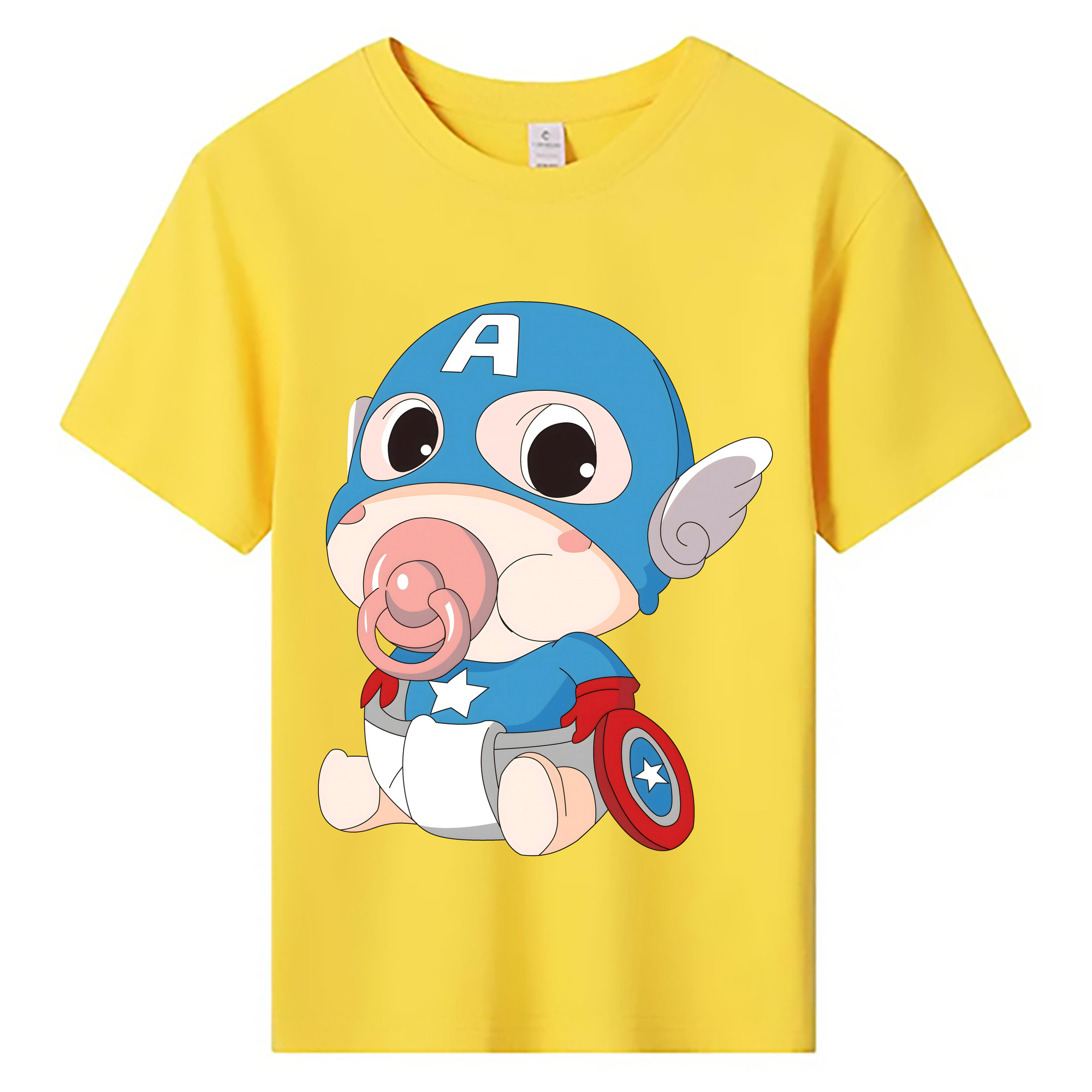 （画像用） アベンジャーズ The Avengers 綿100％キッズTシャツ（フロントプリント）