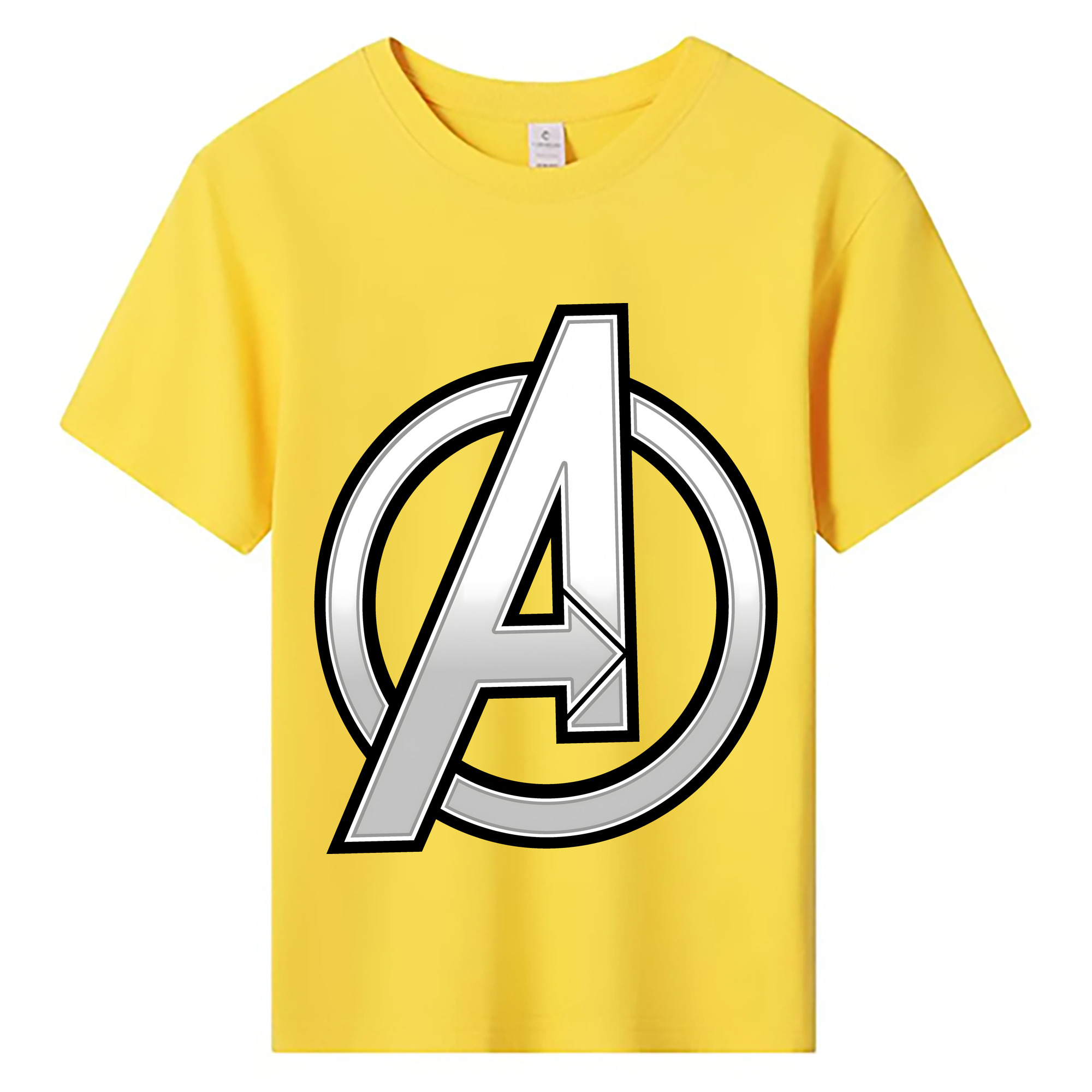 （画像用） アベンジャーズ The Avengers 綿100％キッズTシャツ（フロントプリント）