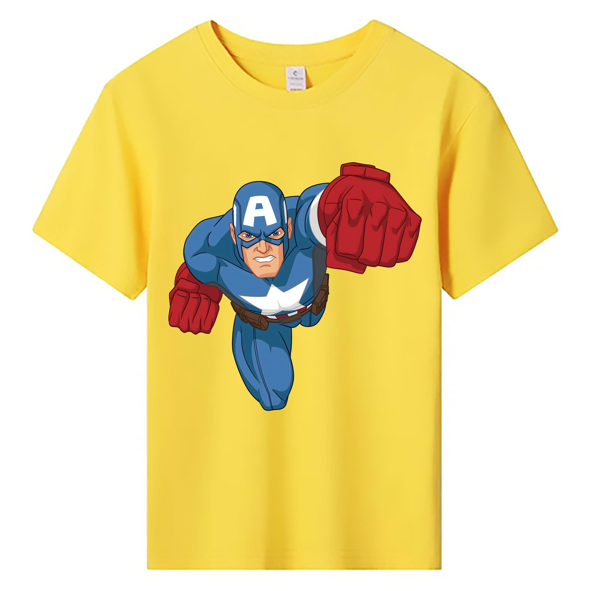 （画像用） アベンジャーズ The Avengers 綿100％キッズTシャツ（フロントプリント）
