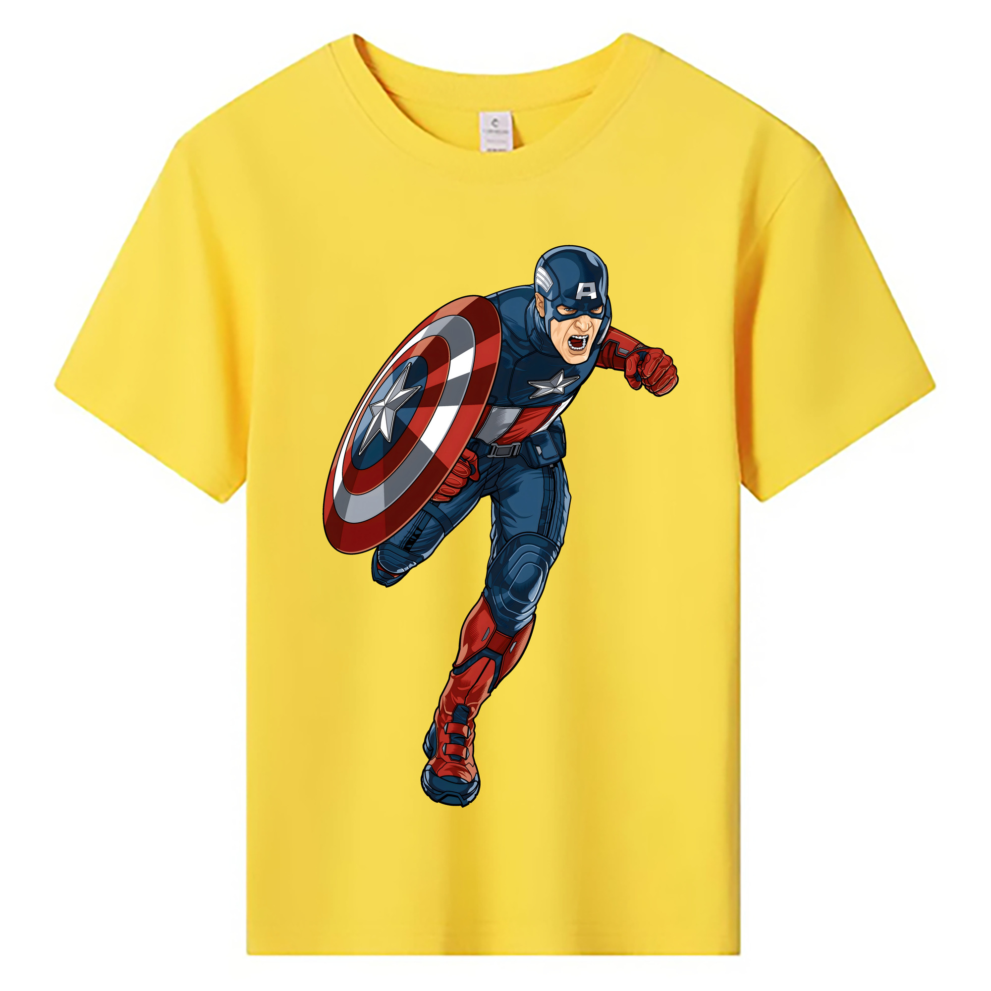 （画像用） アベンジャーズ The Avengers 綿100％キッズTシャツ（フロントプリント）