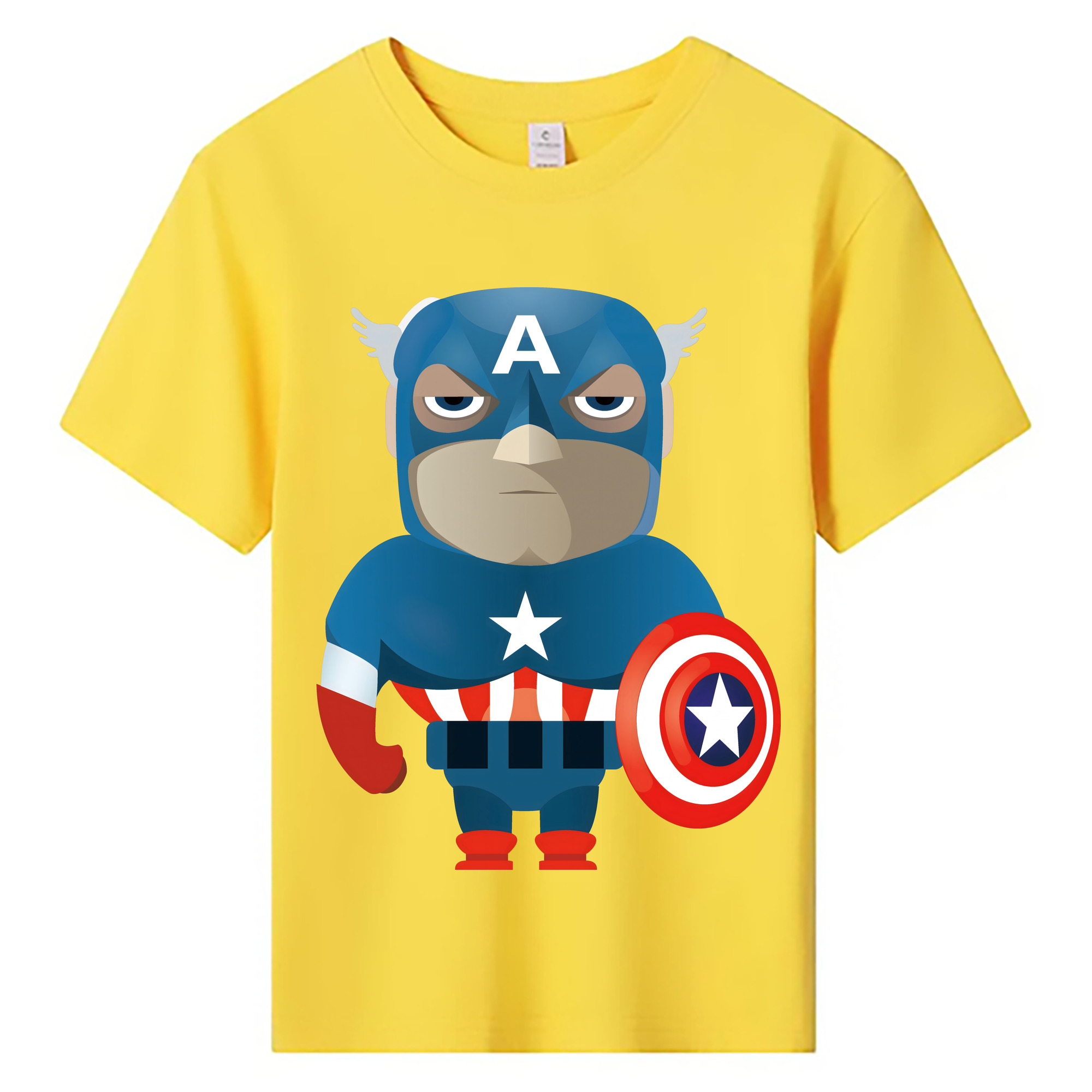 （画像用） アベンジャーズ The Avengers 綿100％キッズTシャツ（フロントプリント）