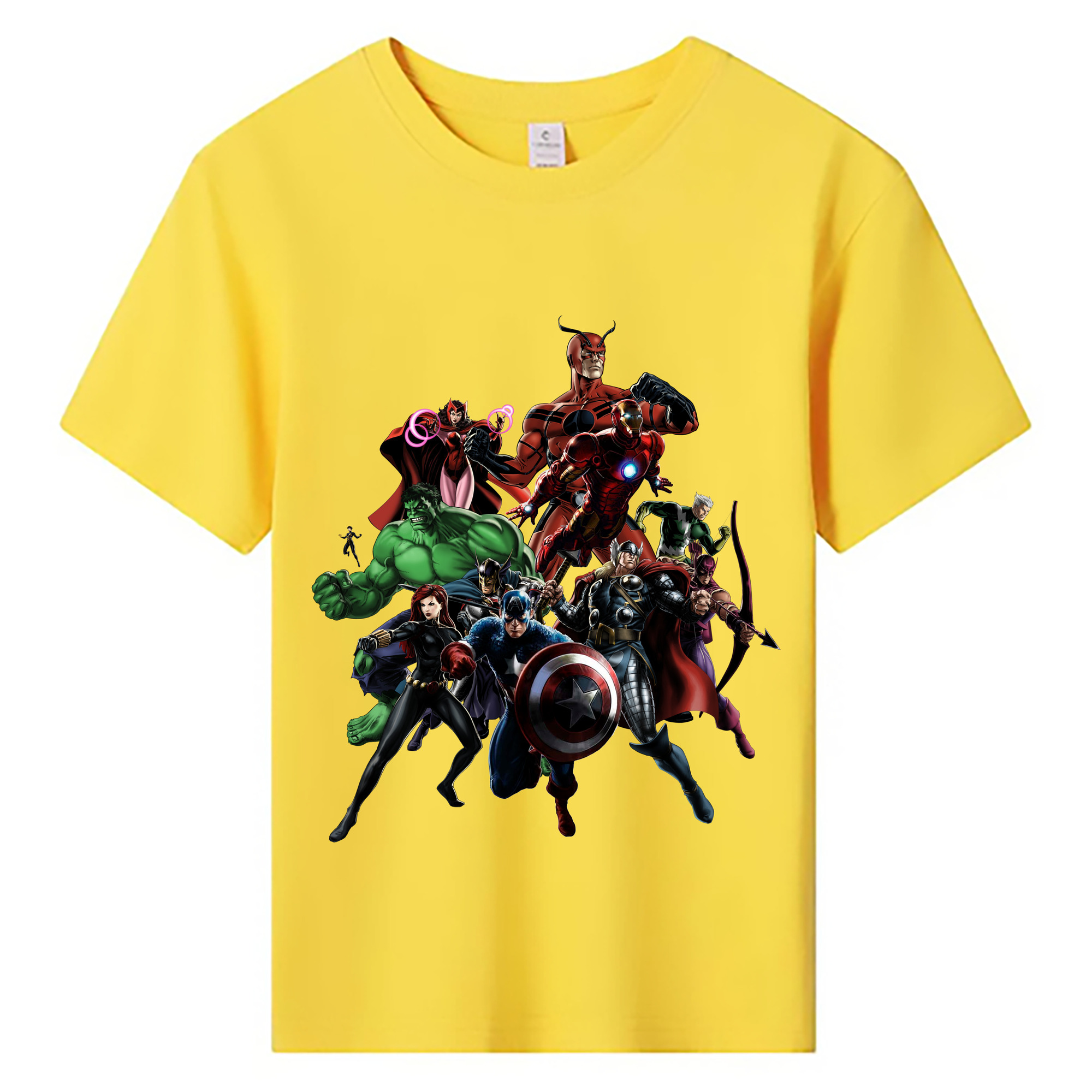 （画像用） アベンジャーズ The Avengers 綿100％キッズTシャツ（フロントプリント）