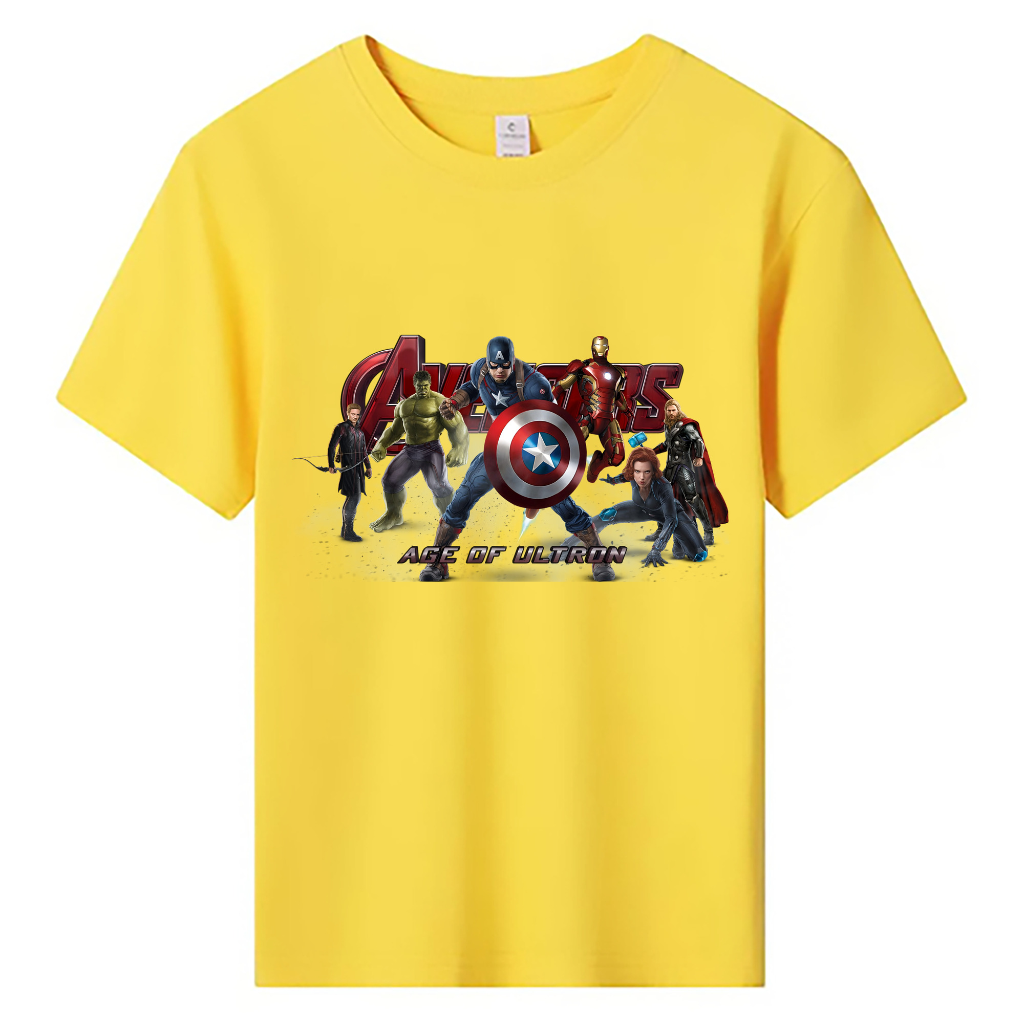 （画像用） アベンジャーズ The Avengers 綿100％キッズTシャツ（フロントプリント）