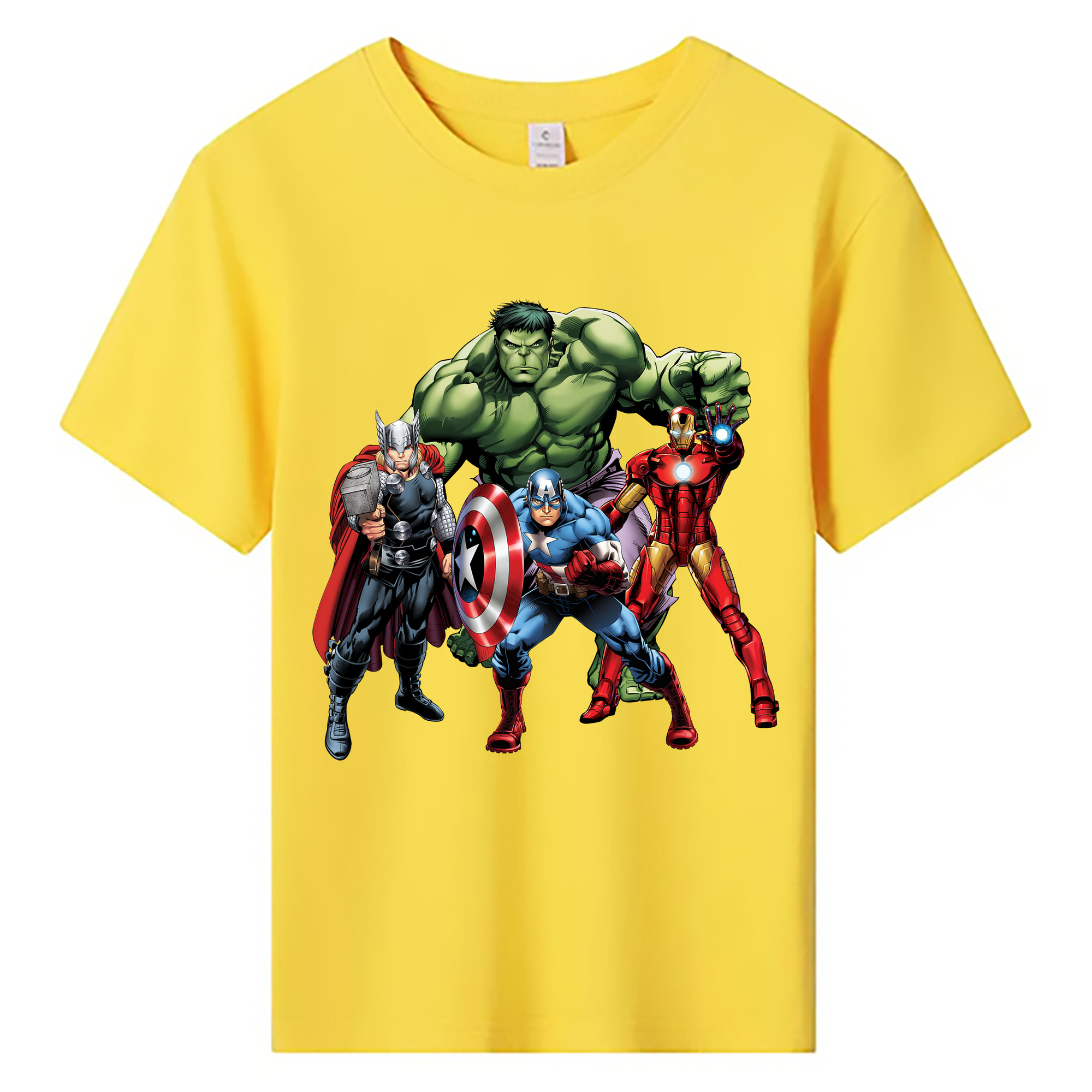 （画像用） アベンジャーズ The Avengers 綿100％キッズTシャツ（フロントプリント）