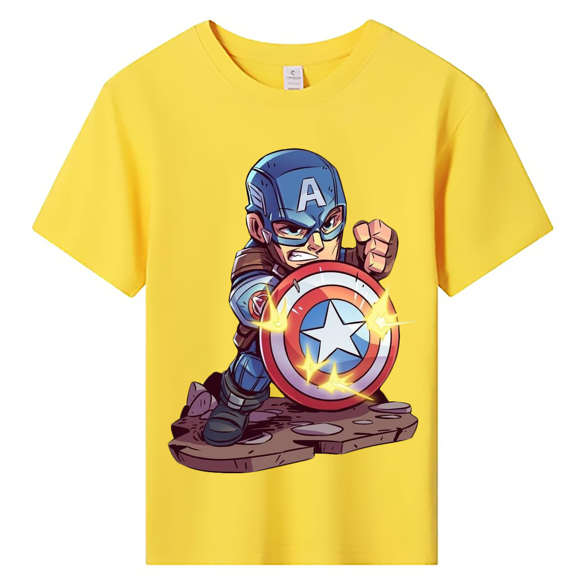 （画像用） アベンジャーズ The Avengers 綿100％キッズTシャツ（フロントプリント）