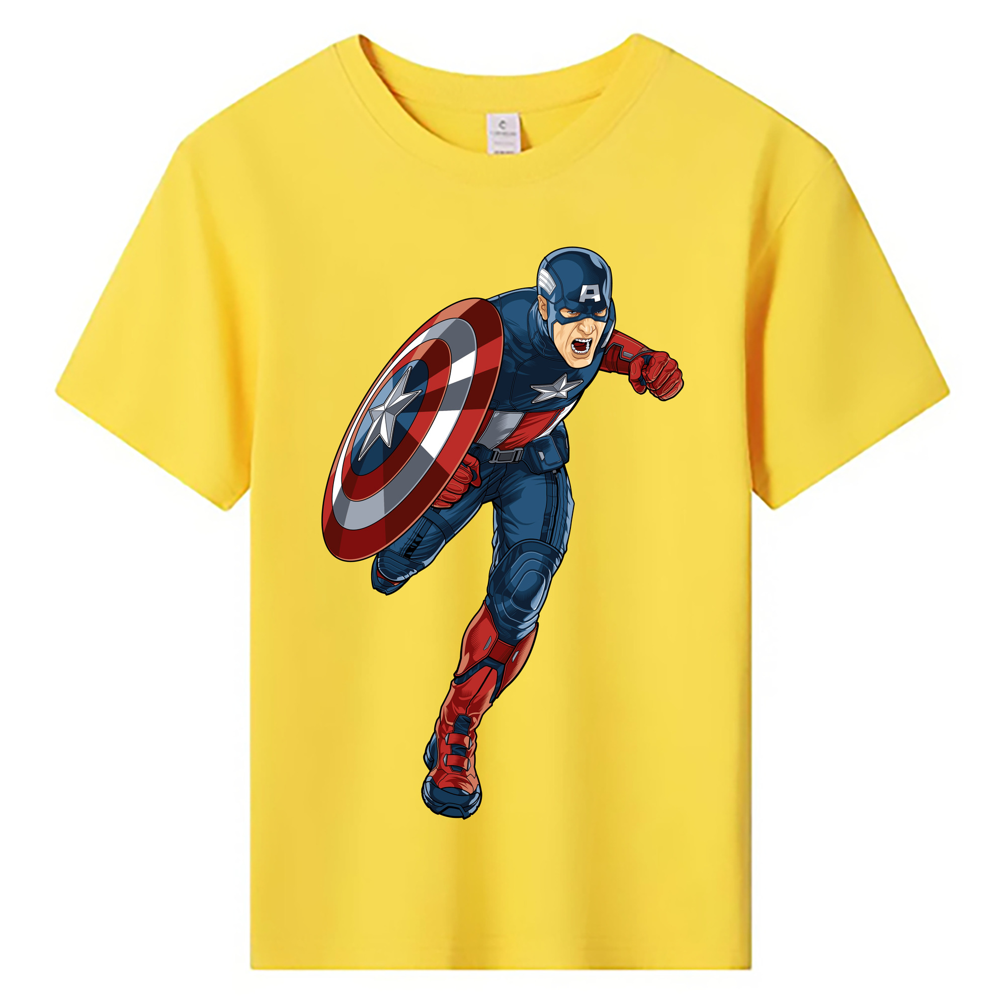 （画像用） アベンジャーズ The Avengers 綿100％キッズTシャツ（フロントプリント）