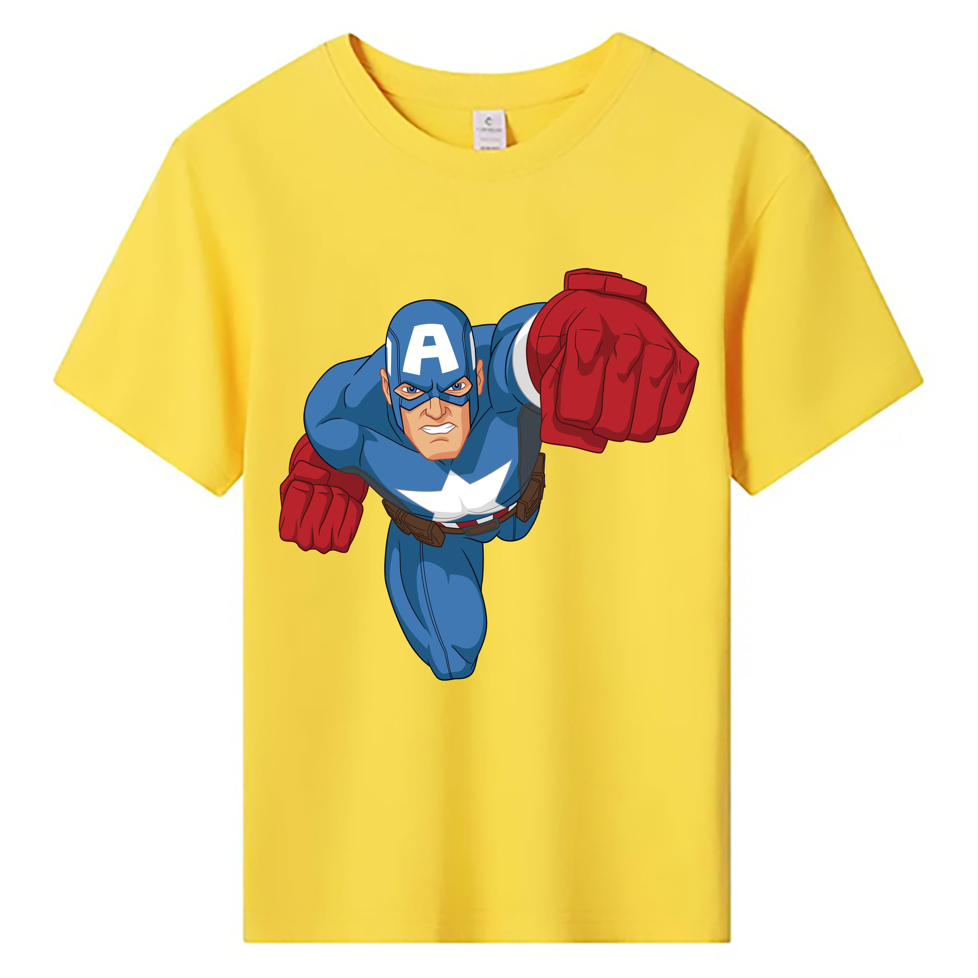 （画像用） アベンジャーズ The Avengers 綿100％キッズTシャツ（フロントプリント）