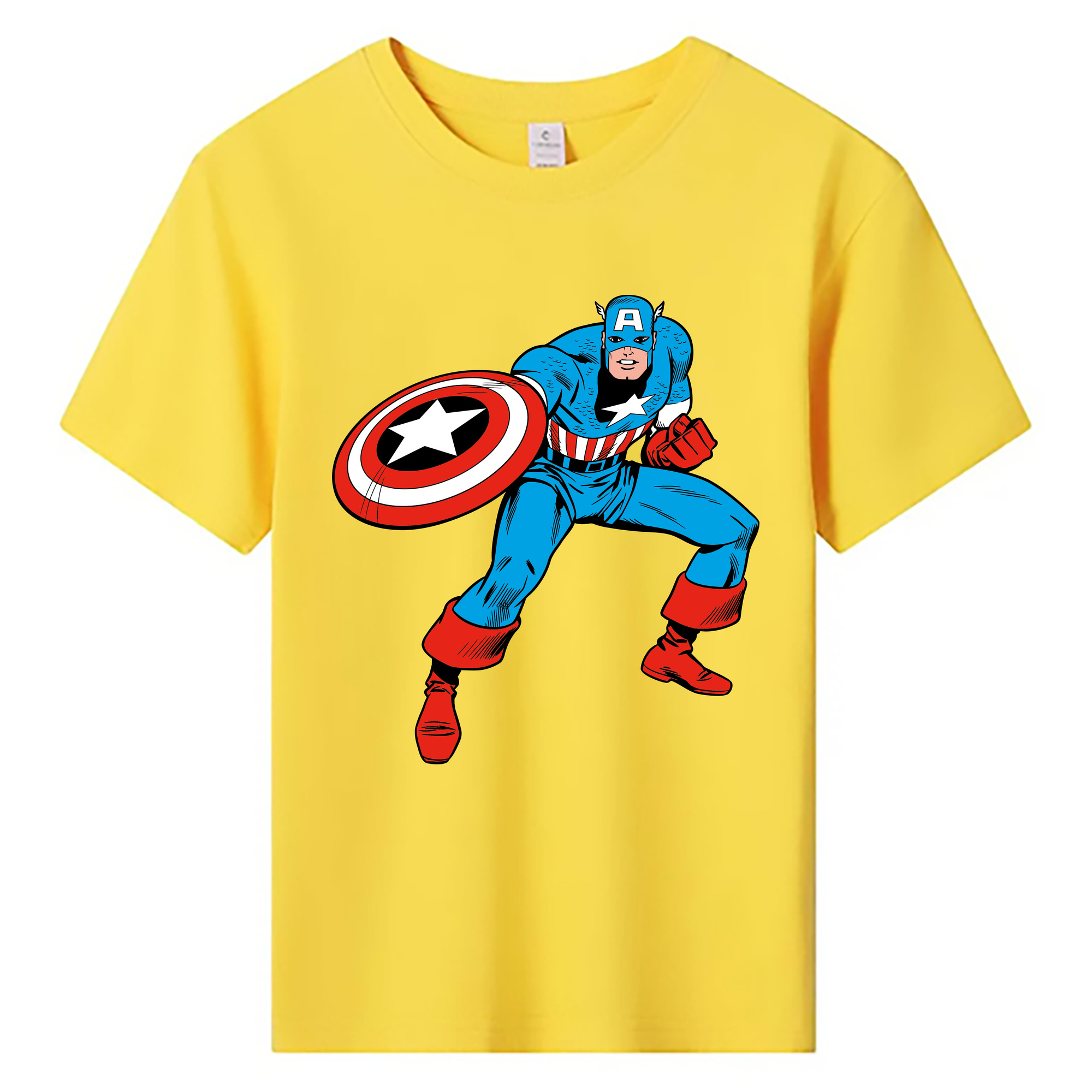（画像用） アベンジャーズ The Avengers 綿100％キッズTシャツ（フロントプリント）