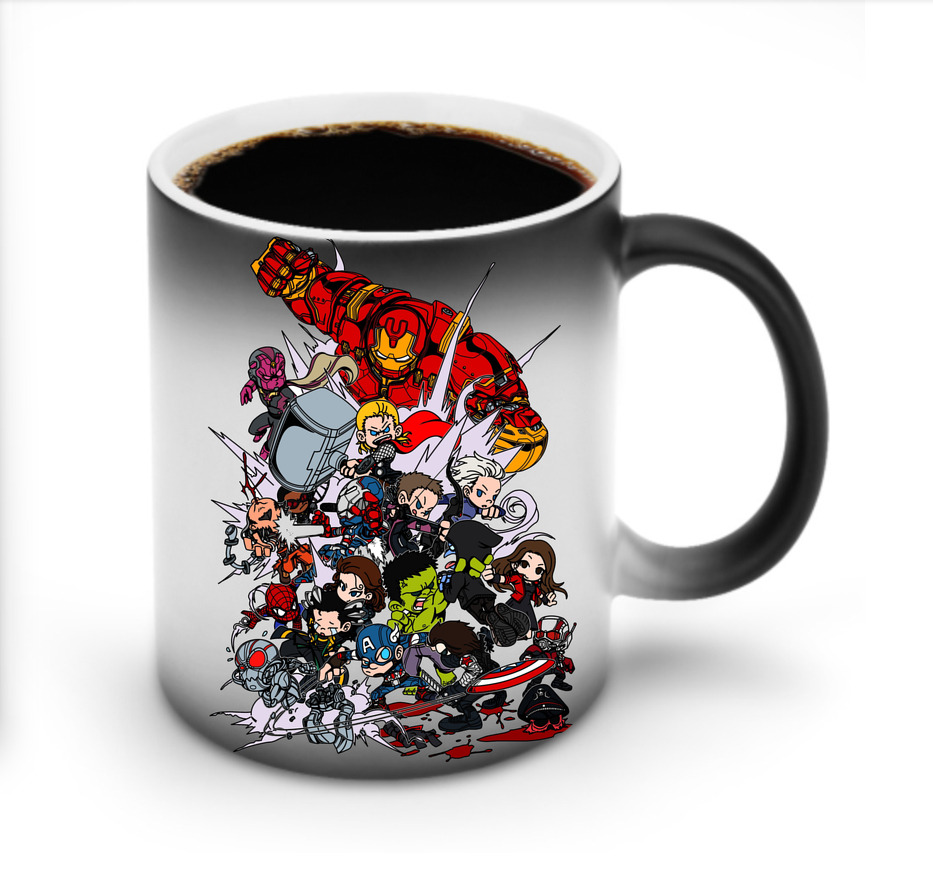 （画像用） アベンジャーズ The Avengers 温度変色マグカップ