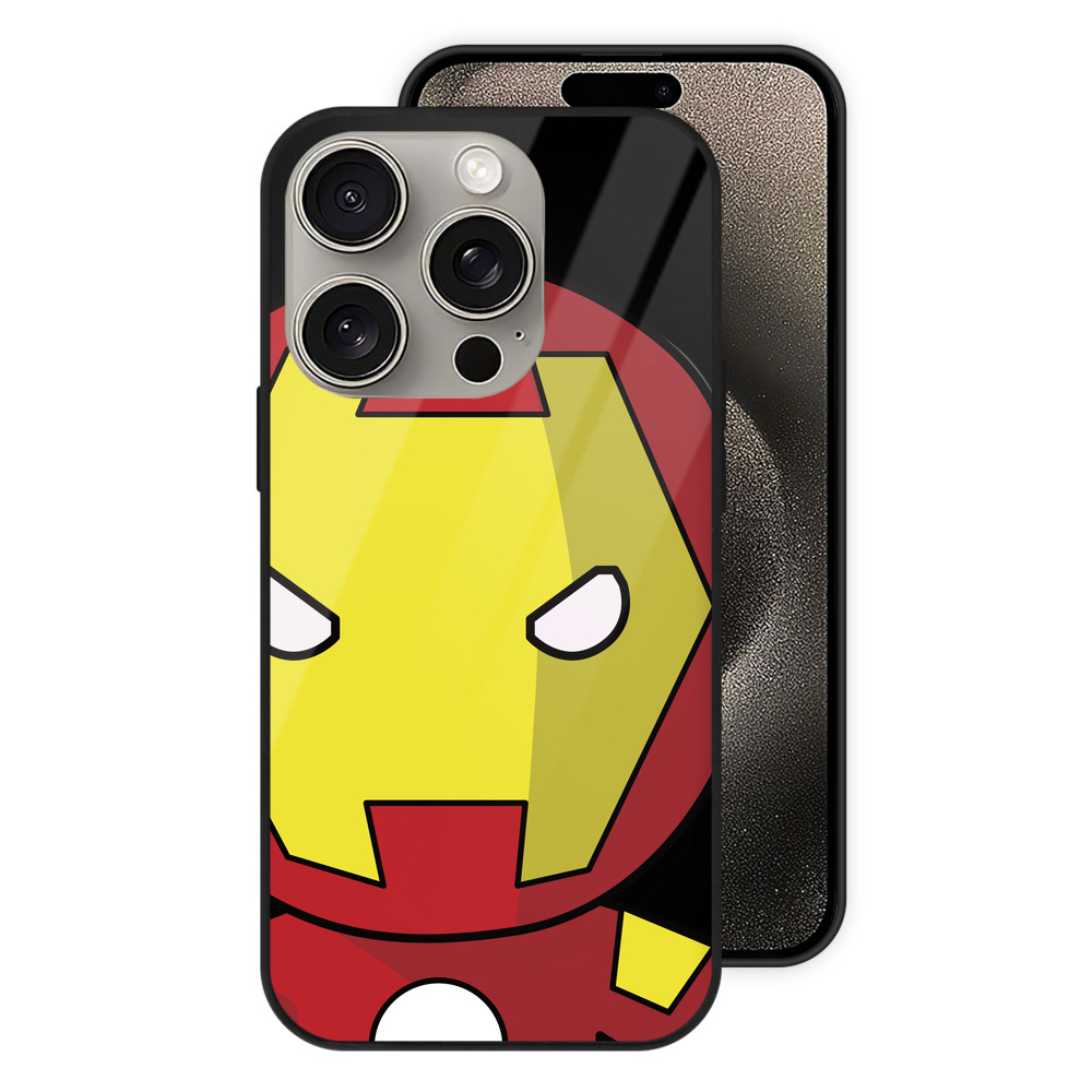 （画像用） アベンジャーズ The Avengers 【iPhone15Pro対応】スマホケース 耐衝撃＆黄変防止 背面ガラス