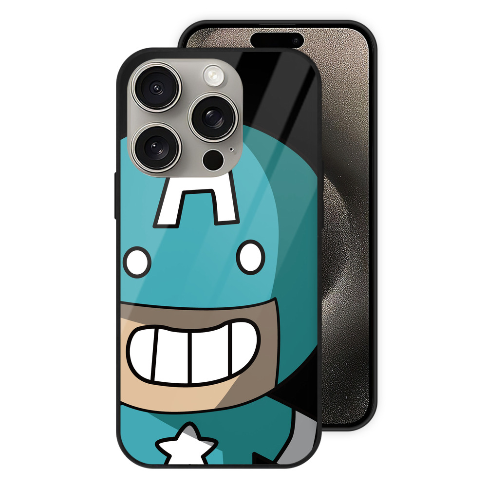 （画像用） アベンジャーズ The Avengers 【iPhone15Pro対応】スマホケース 耐衝撃＆黄変防止 背面ガラス
