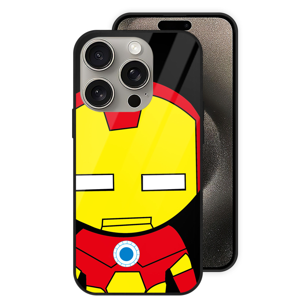 （画像用） アベンジャーズ The Avengers 【iPhone15Pro対応】スマホケース 耐衝撃＆黄変防止 背面ガラス