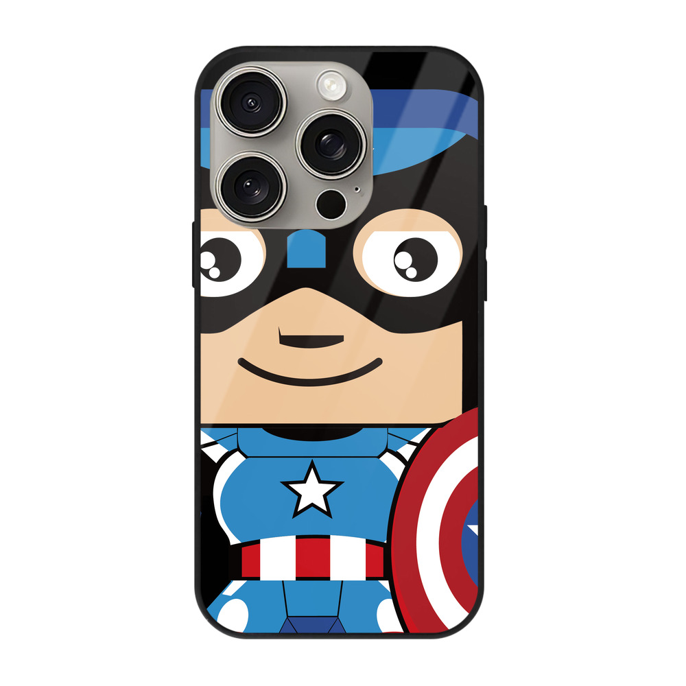 （画像用） アベンジャーズ The Avengers 【iPhone15Pro対応】スマホケース 耐衝撃＆黄変防止 背面ガラス