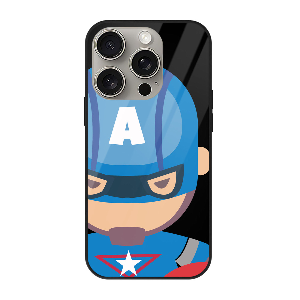 （画像用） アベンジャーズ The Avengers 【iPhone15Pro対応】スマホケース 耐衝撃＆黄変防止 背面ガラス