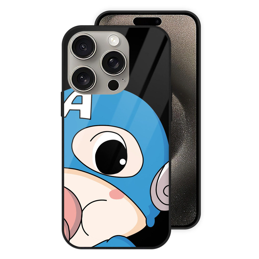 （画像用） アベンジャーズ The Avengers 【iPhone15Pro対応】スマホケース 耐衝撃＆黄変防止 背面ガラス