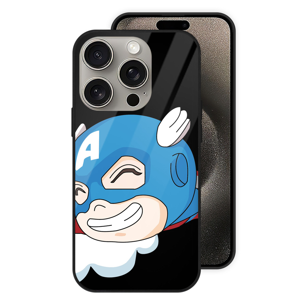 （画像用） アベンジャーズ The Avengers 【iPhone15Pro対応】スマホケース 耐衝撃＆黄変防止 背面ガラス