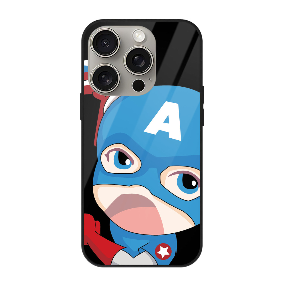 （画像用） アベンジャーズ The Avengers 【iPhone15Pro対応】スマホケース 耐衝撃＆黄変防止 背面ガラス