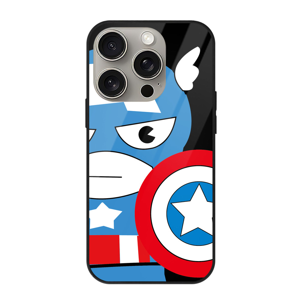 （画像用） アベンジャーズ The Avengers 【iPhone15Pro対応】スマホケース 耐衝撃＆黄変防止 背面ガラス