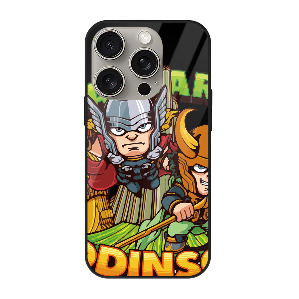 （画像用） アベンジャーズ The Avengers 【iPhone15Pro対応】スマホケース 耐衝撃＆黄変防止 背面ガラス