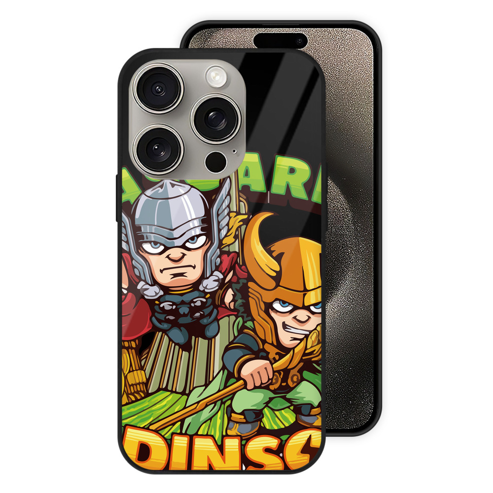 （画像用） アベンジャーズ The Avengers 【iPhone15Pro対応】スマホケース 耐衝撃＆黄変防止 背面ガラス
