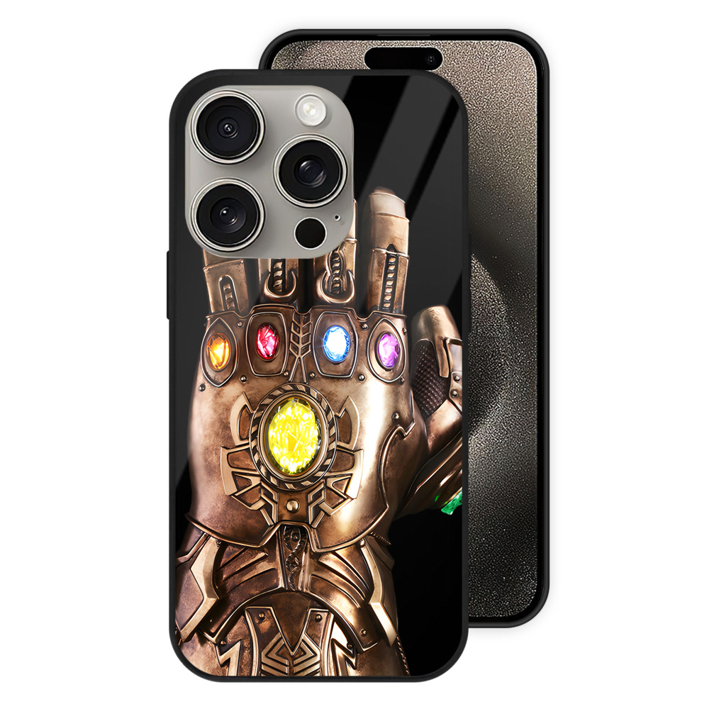 （画像用） アベンジャーズ The Avengers 【iPhone15Pro対応】スマホケース 耐衝撃＆黄変防止 背面ガラス