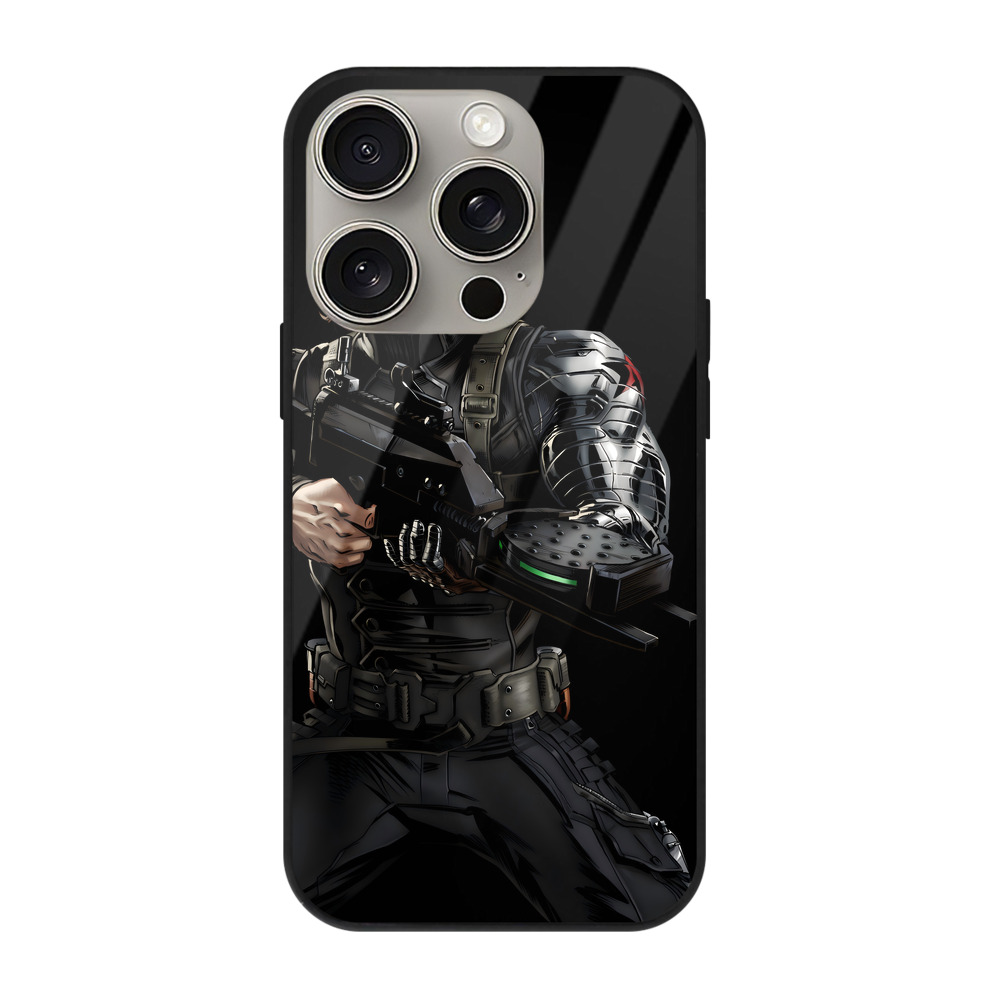 （画像用） アベンジャーズ The Avengers 【iPhone15Pro対応】スマホケース 耐衝撃＆黄変防止 背面ガラス