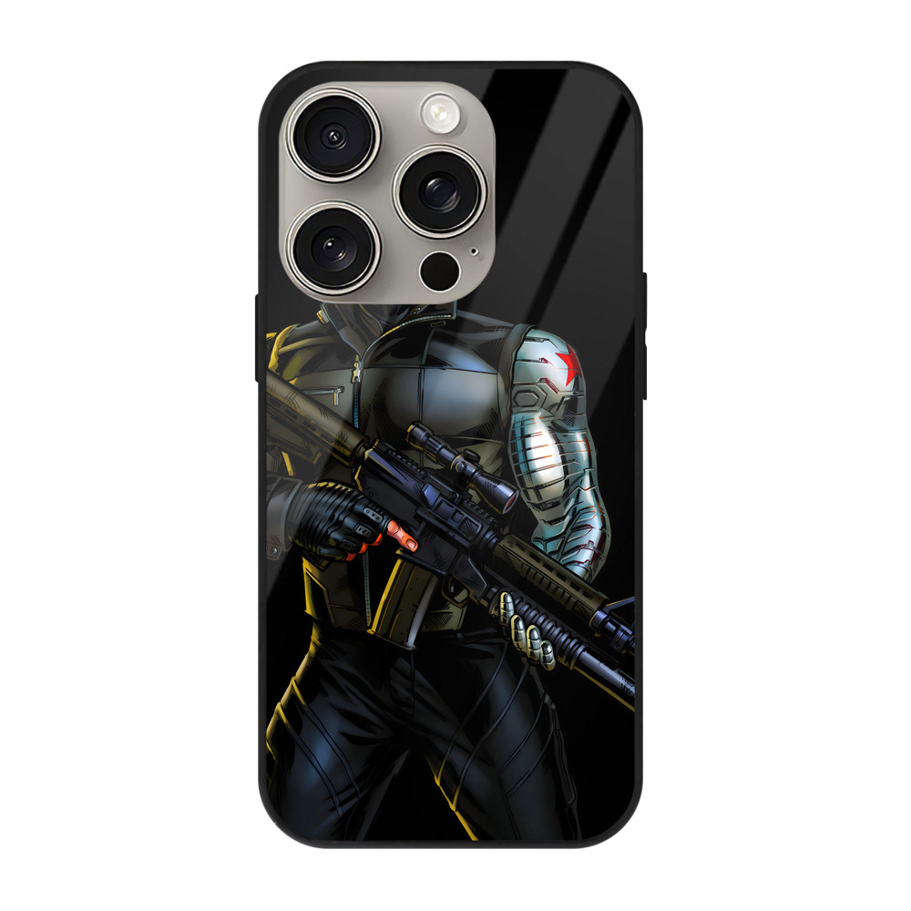 （画像用） アベンジャーズ The Avengers 【iPhone15Pro対応】スマホケース 耐衝撃＆黄変防止 背面ガラス