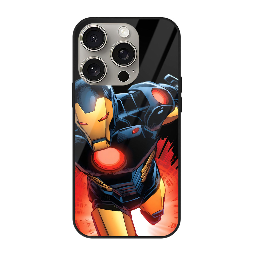 （画像用） アベンジャーズ The Avengers 【iPhone15Pro対応】スマホケース 耐衝撃＆黄変防止 背面ガラス