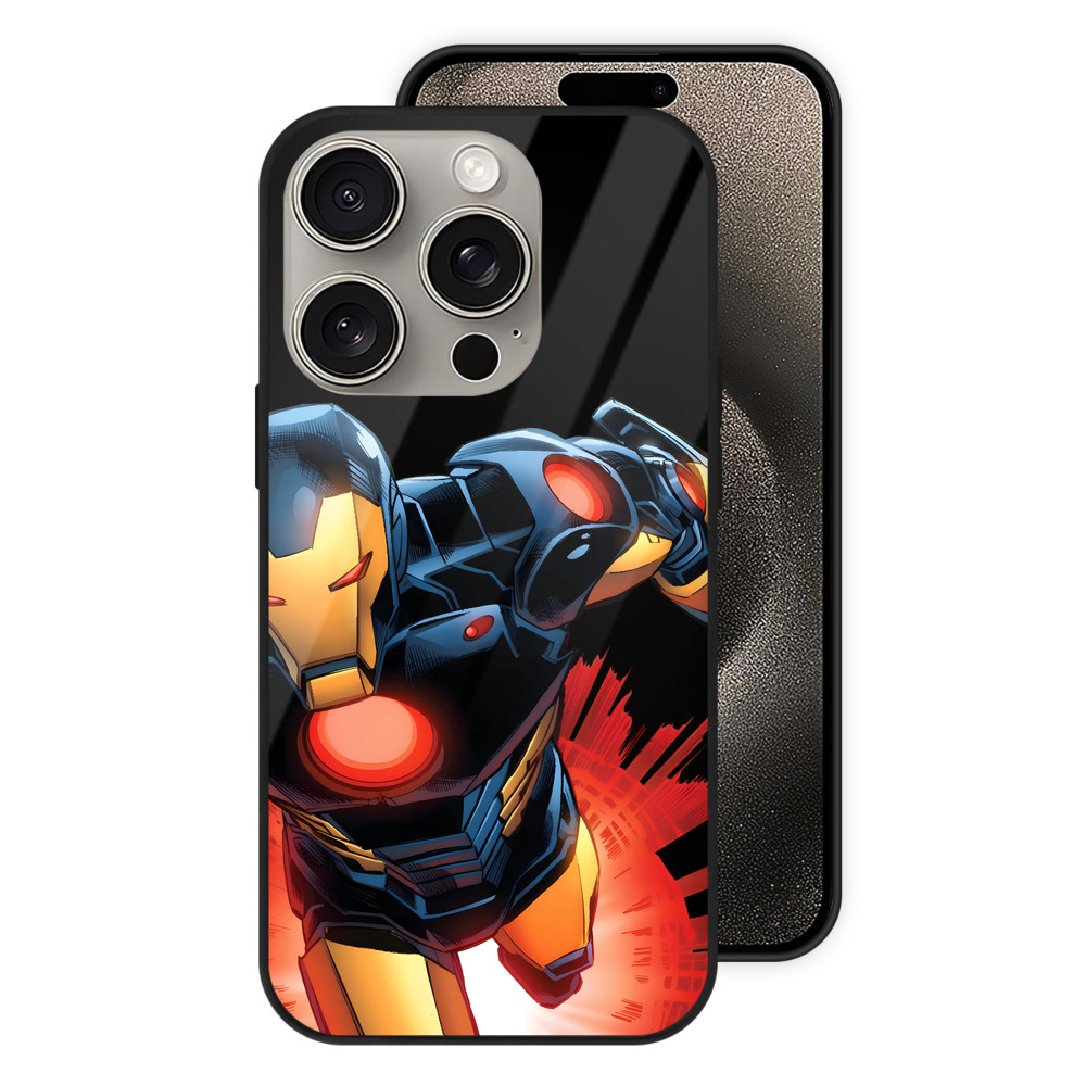 （画像用） アベンジャーズ The Avengers 【iPhone15Pro対応】スマホケース 耐衝撃＆黄変防止 背面ガラス