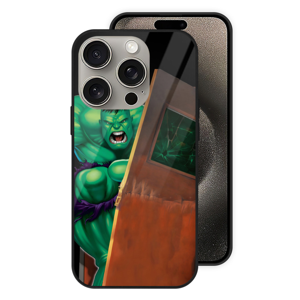 （画像用） アベンジャーズ The Avengers 【iPhone15Pro対応】スマホケース 耐衝撃＆黄変防止 背面ガラス