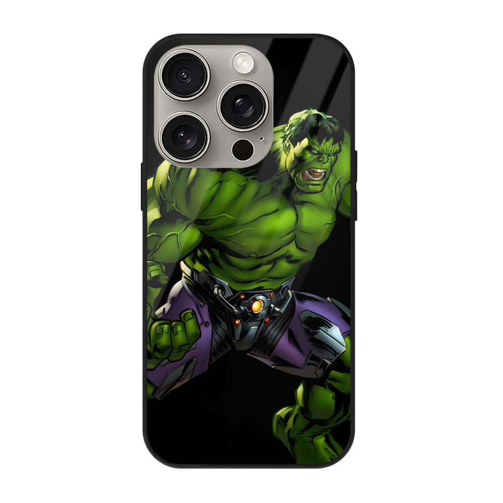 （画像用） アベンジャーズ The Avengers 【iPhone15Pro対応】スマホケース 耐衝撃＆黄変防止 背面ガラス