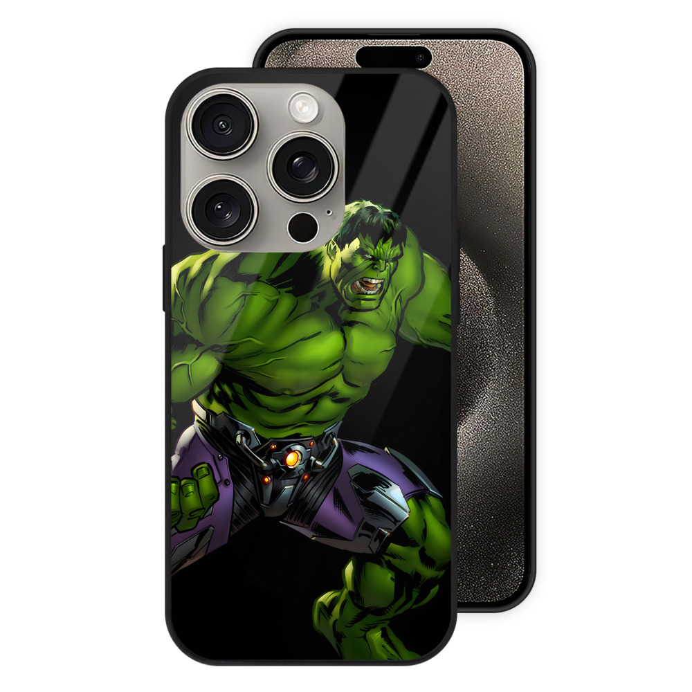 （画像用） アベンジャーズ The Avengers 【iPhone15Pro対応】スマホケース 耐衝撃＆黄変防止 背面ガラス