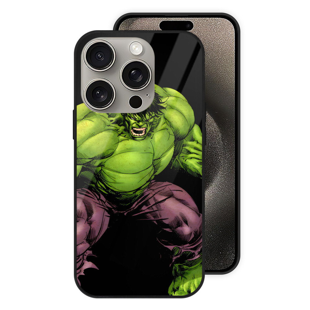 （画像用） アベンジャーズ The Avengers 【iPhone15Pro対応】スマホケース 耐衝撃＆黄変防止 背面ガラス