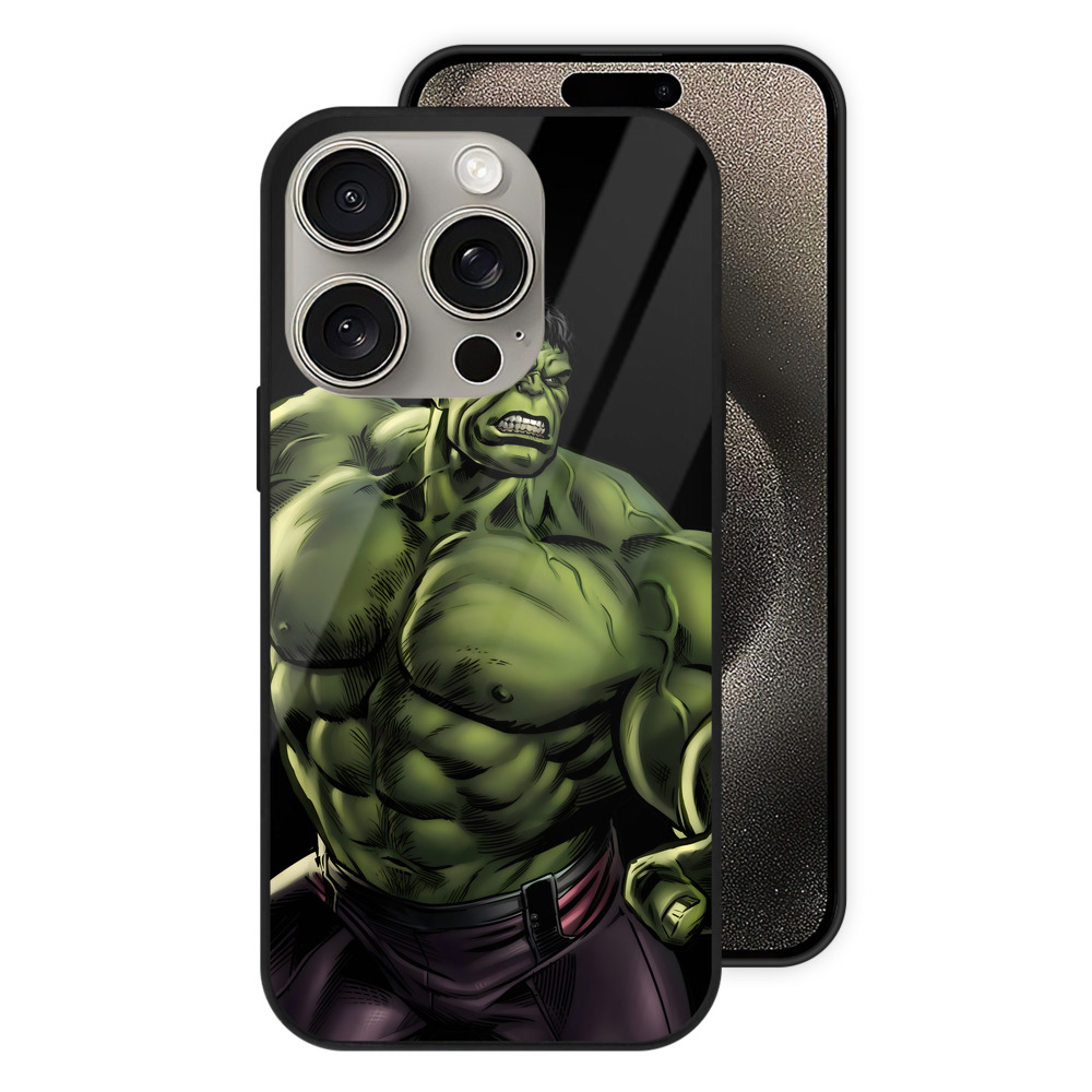 （画像用） アベンジャーズ The Avengers 【iPhone15Pro対応】スマホケース 耐衝撃＆黄変防止 背面ガラス