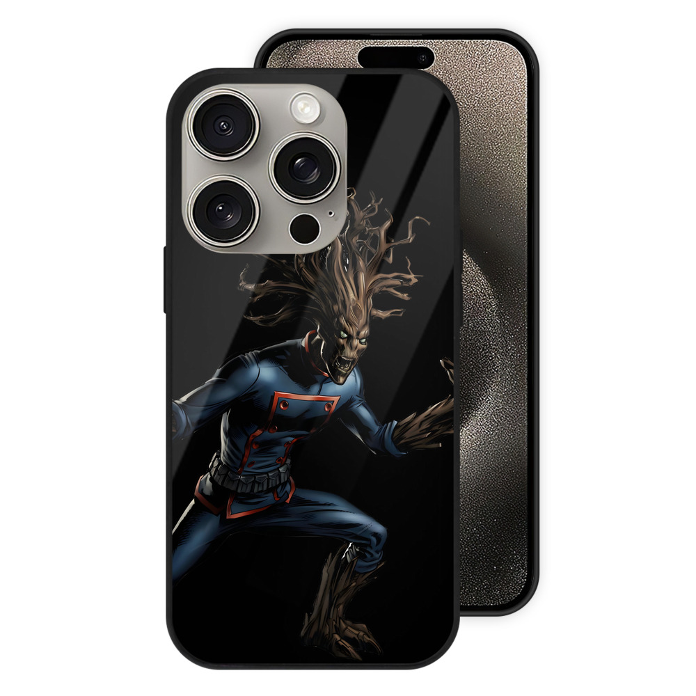 （画像用） アベンジャーズ The Avengers 【iPhone15Pro対応】スマホケース 耐衝撃＆黄変防止 背面ガラス