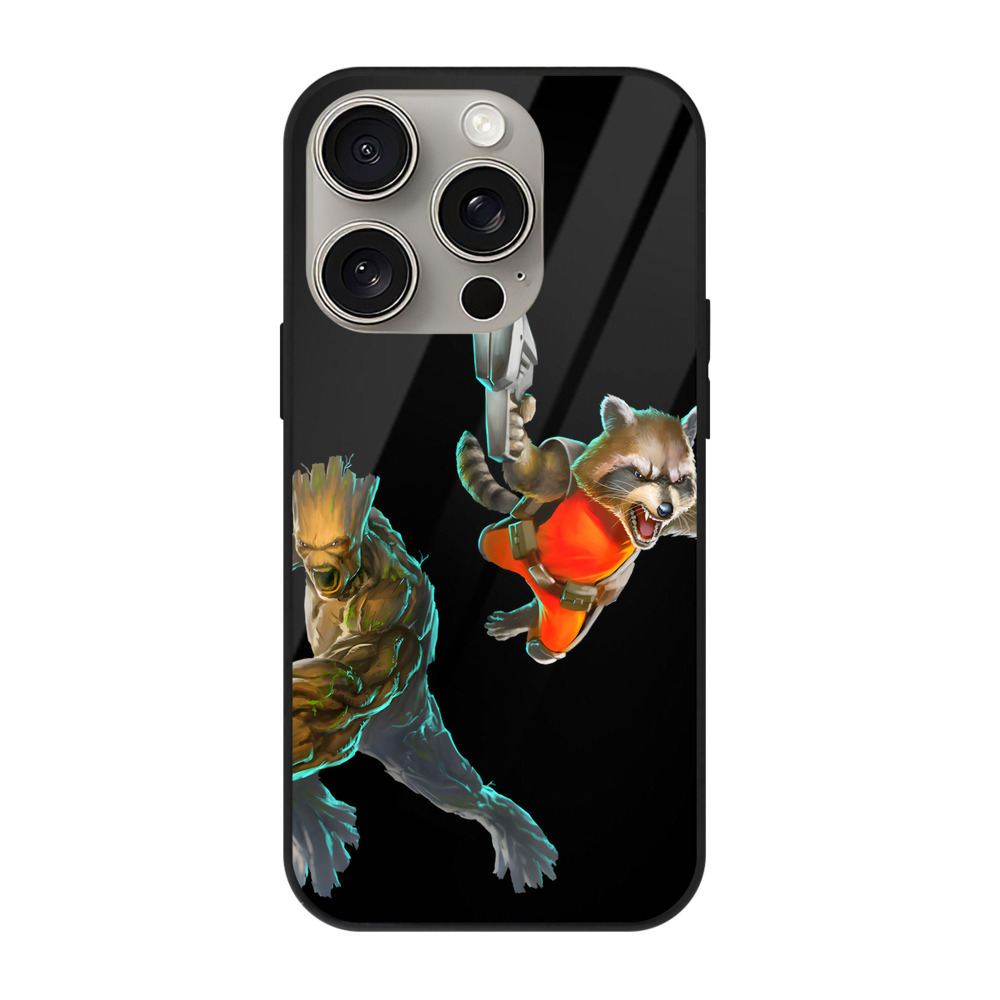 （画像用） アベンジャーズ The Avengers 【iPhone15Pro対応】スマホケース 耐衝撃＆黄変防止 背面ガラス