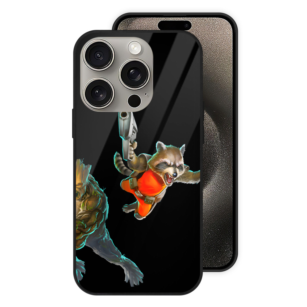 （画像用） アベンジャーズ The Avengers 【iPhone15Pro対応】スマホケース 耐衝撃＆黄変防止 背面ガラス