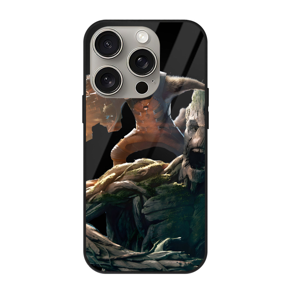 （画像用） アベンジャーズ The Avengers 【iPhone15Pro対応】スマホケース 耐衝撃＆黄変防止 背面ガラス