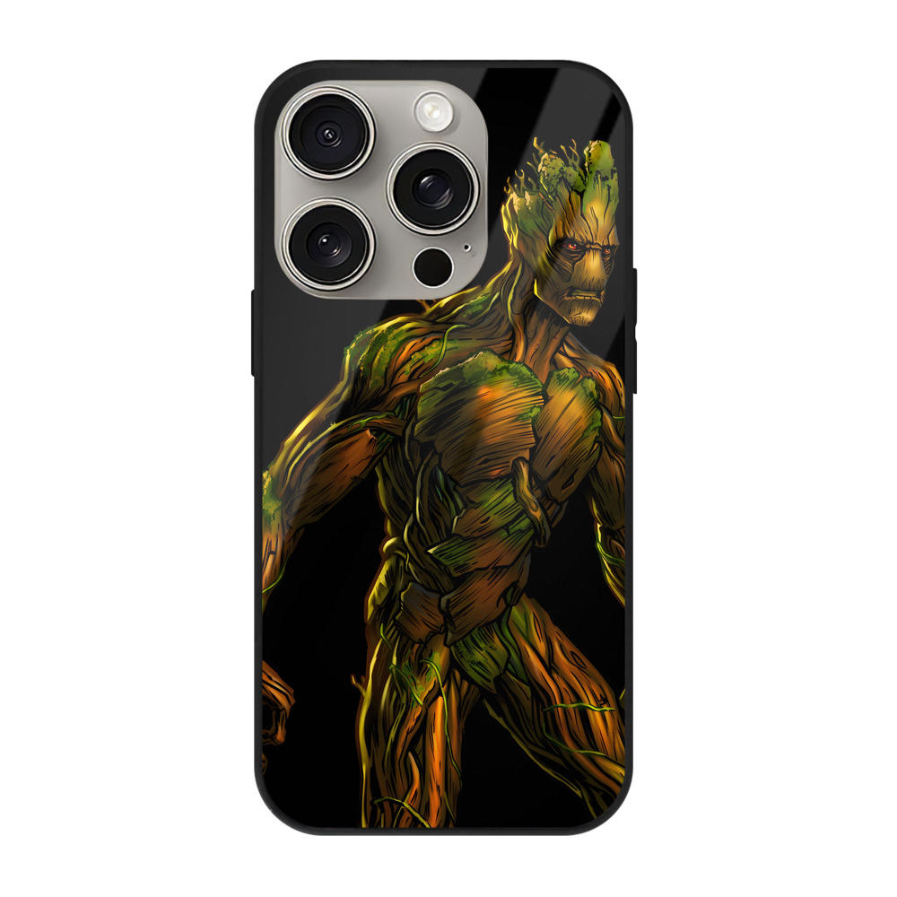 （画像用） アベンジャーズ The Avengers 【iPhone15Pro対応】スマホケース 耐衝撃＆黄変防止 背面ガラス