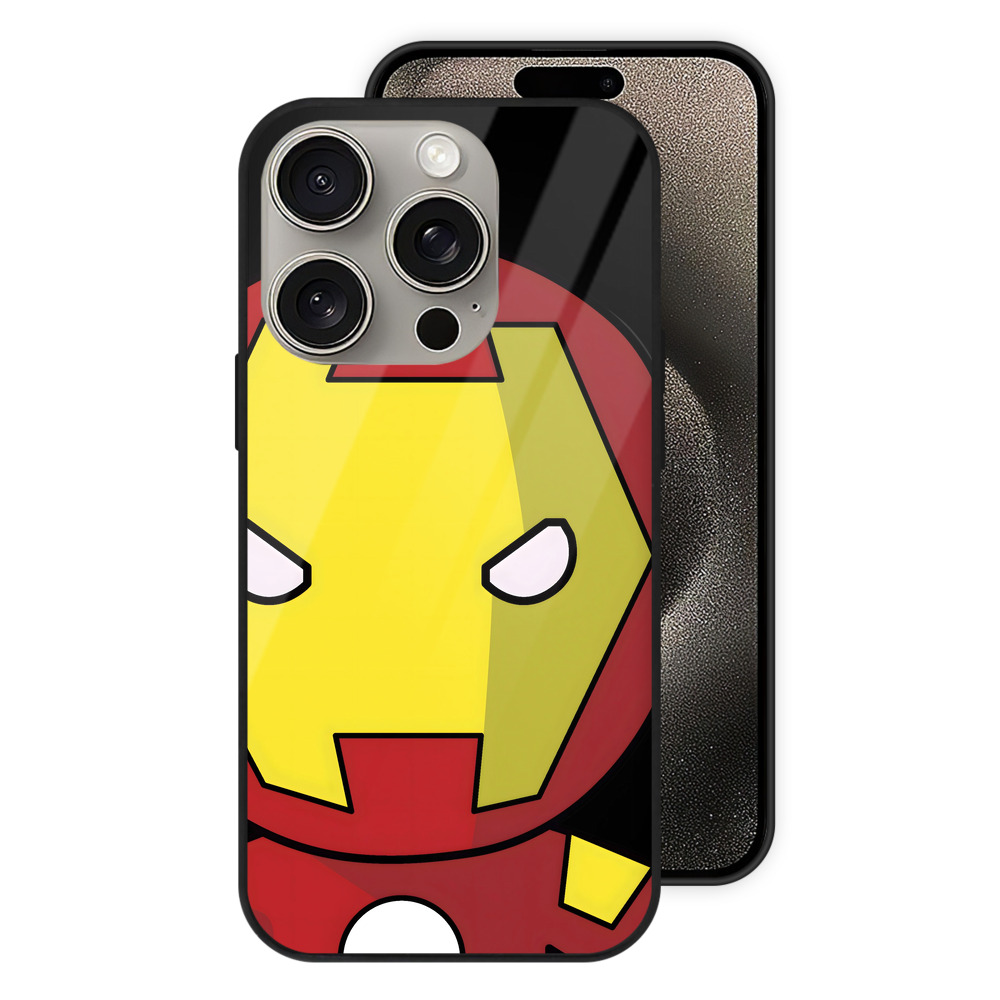 （画像用） アベンジャーズ The Avengers 【iPhone15Pro対応】スマホケース 耐衝撃＆黄変防止 背面ガラス